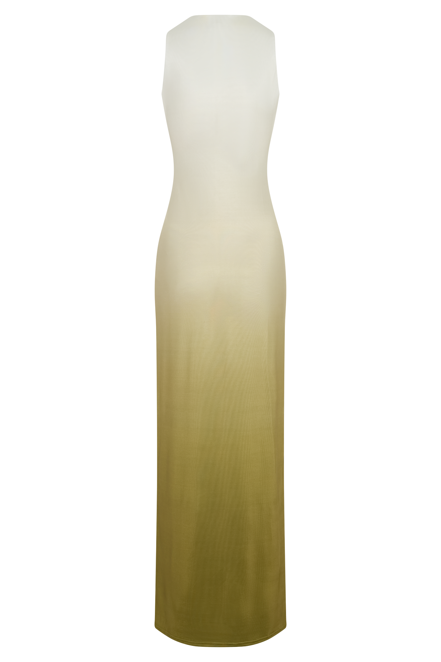 Stella Draped Slinky Maxi Dress - Ombre Vintage Olive #7