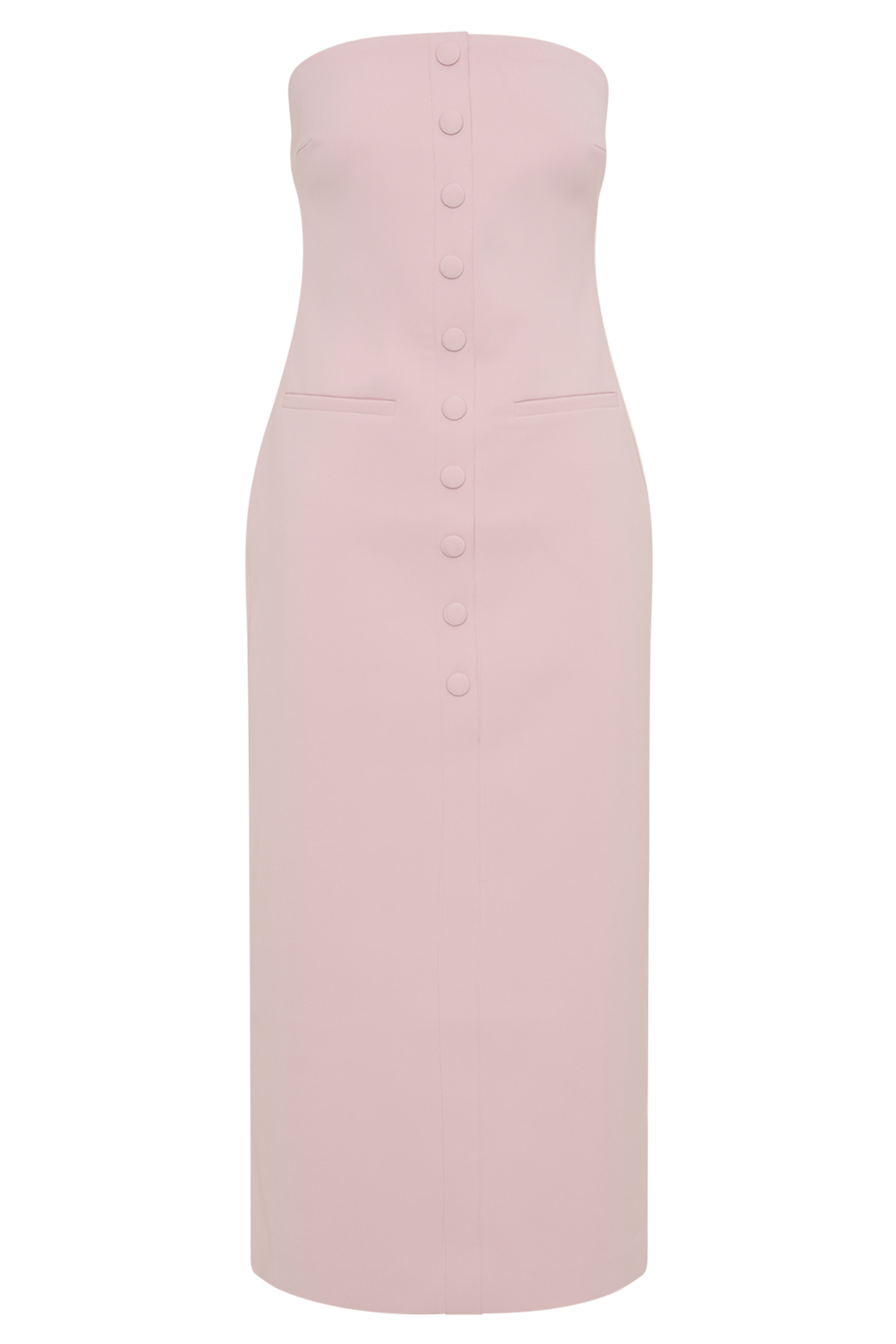 Sussan Strapless Midi Dress - Powder Pink #7