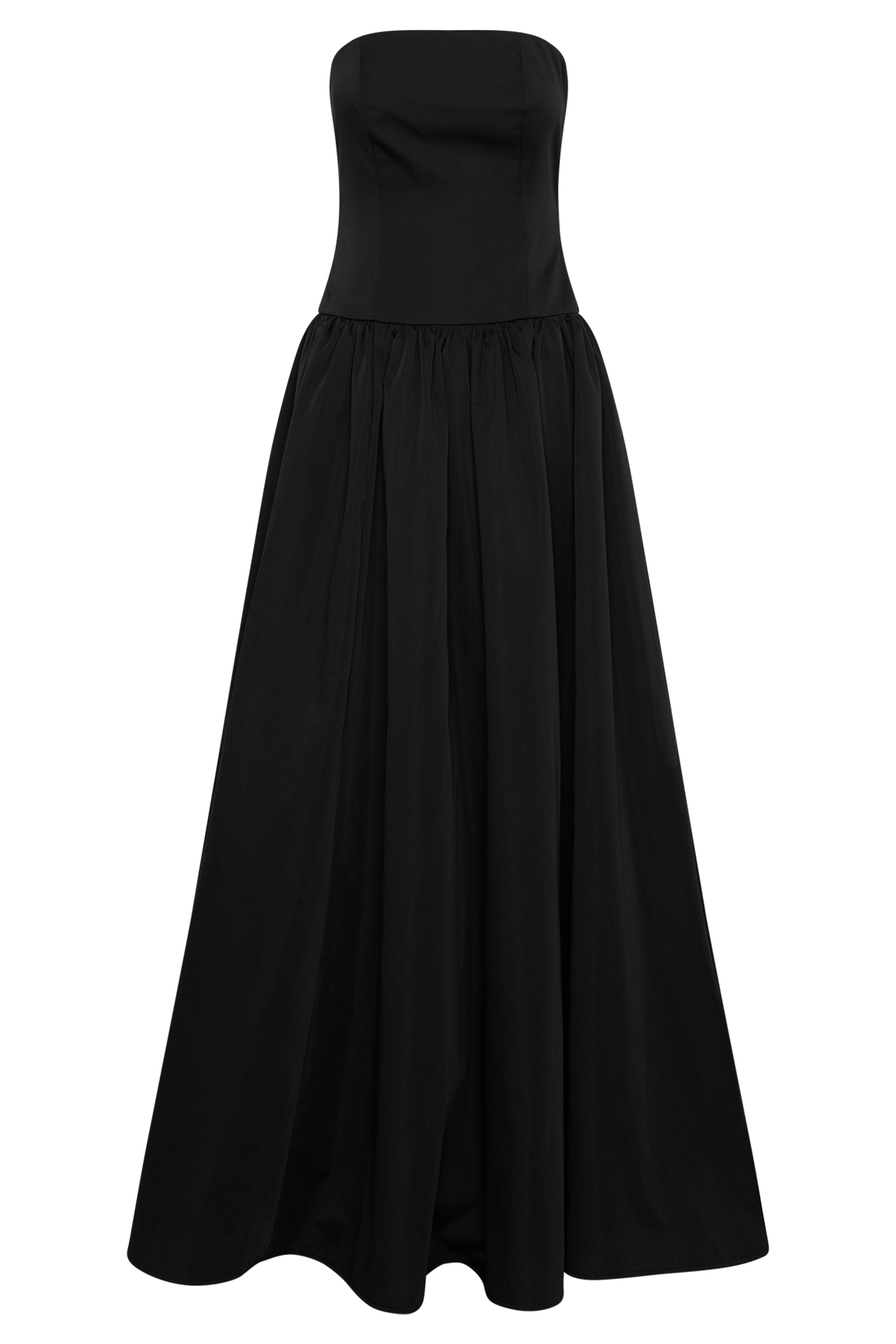 Frances Strapless Bow Maxi Dress - Black #9