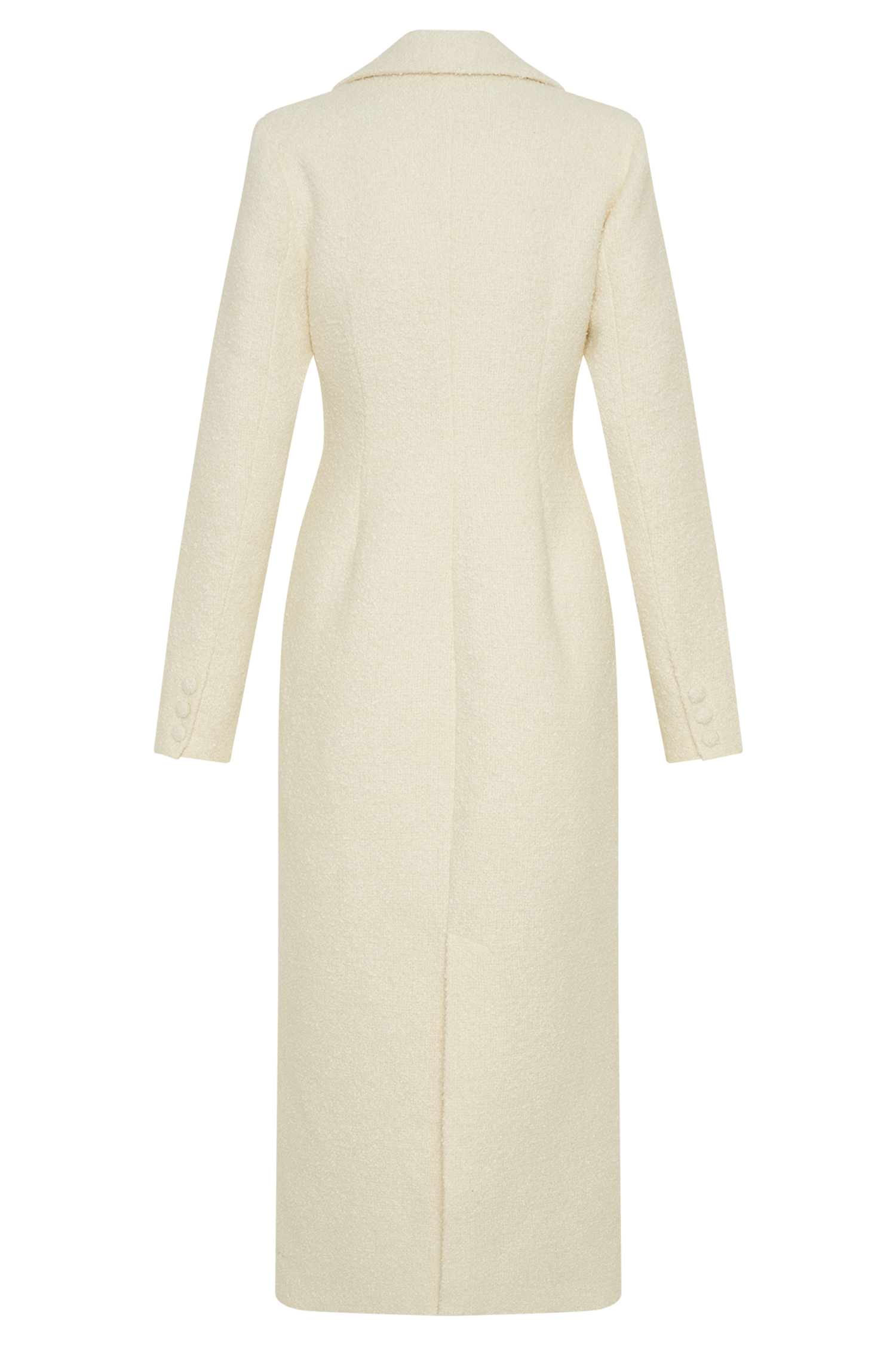 Carver Boucle Coat - Ivory #8