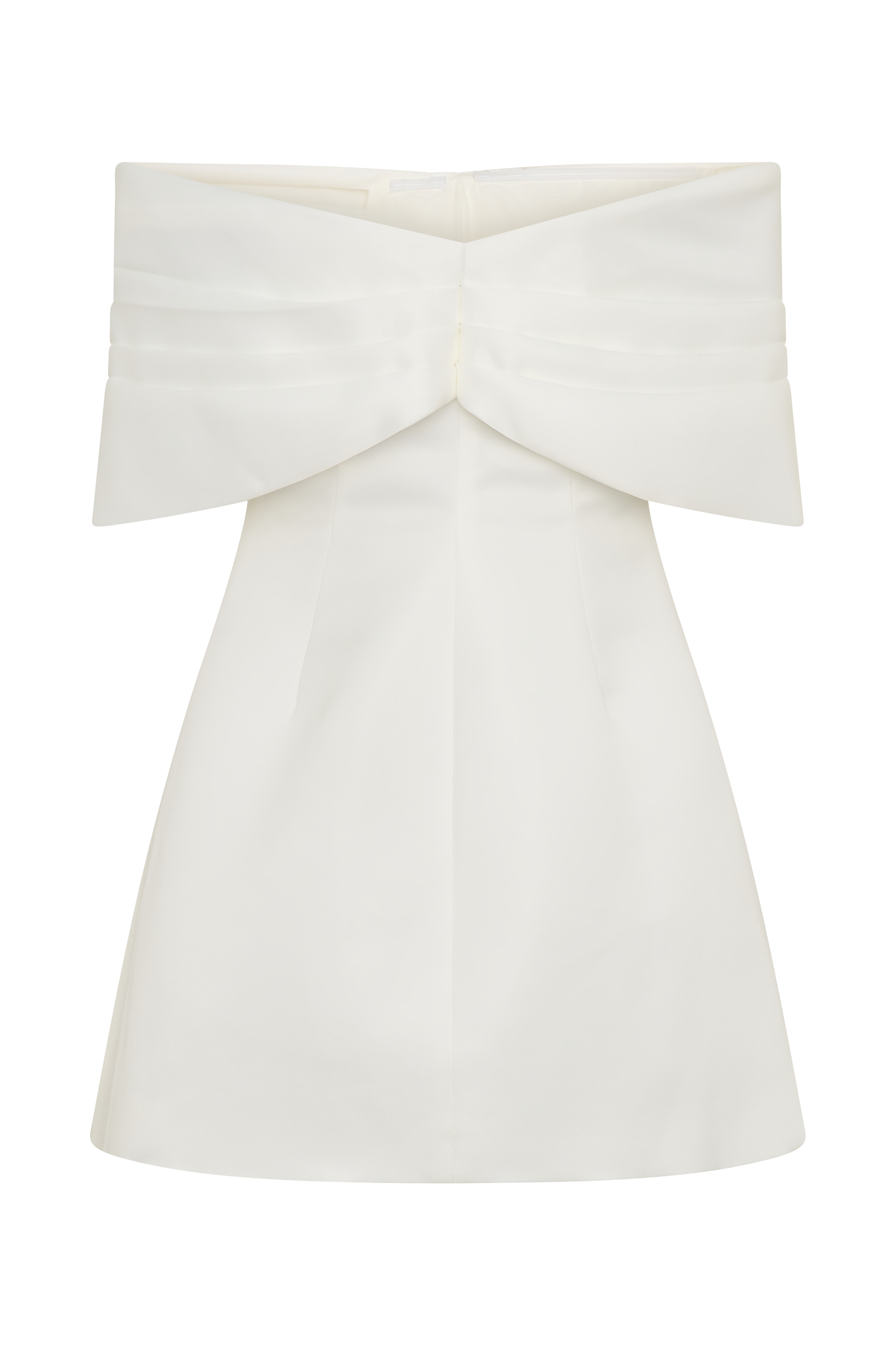 Gloria Mini Off Shoulder Drape Dress - White #7