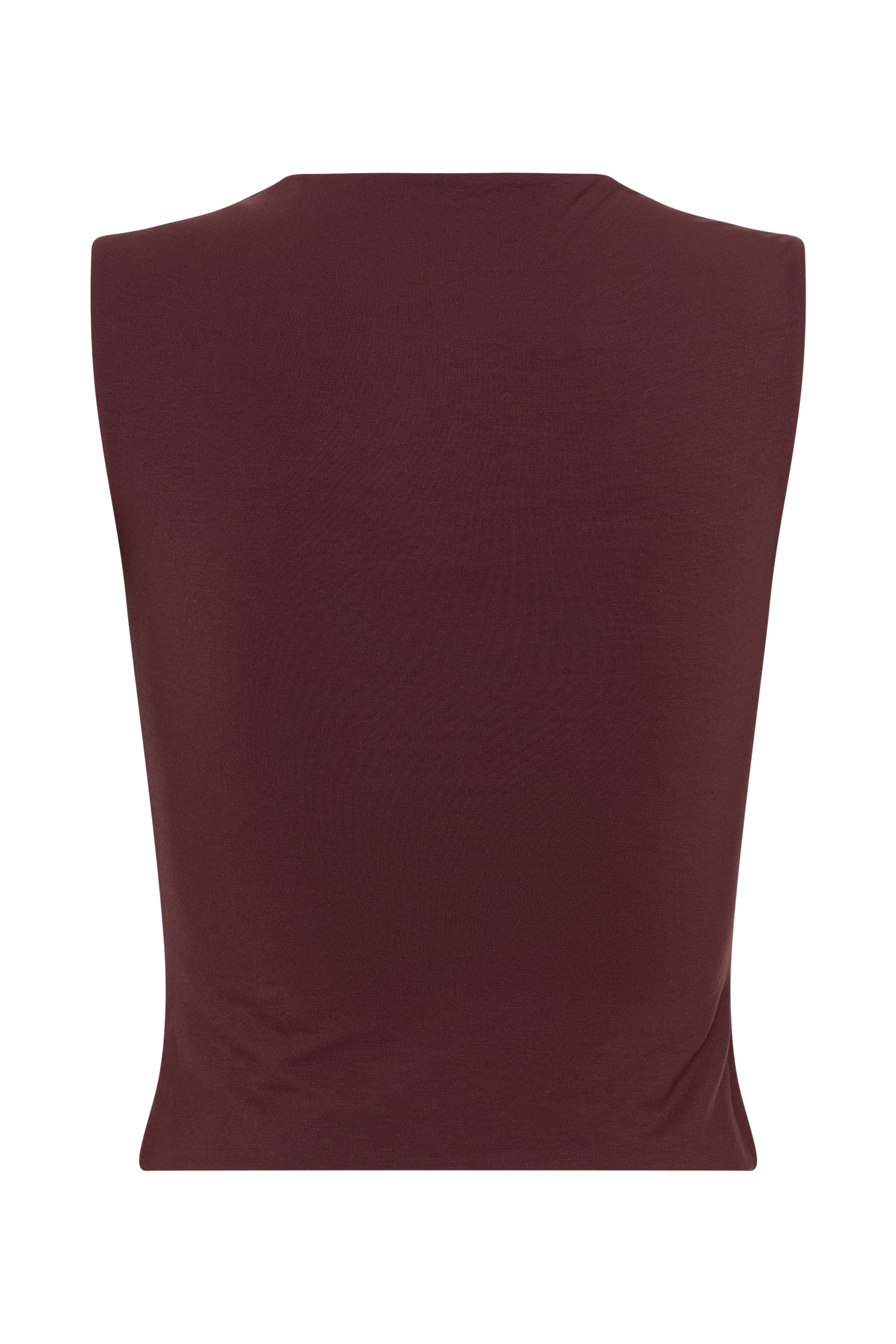 Tatianna Lace Trim Modal Top - Mahogany #6