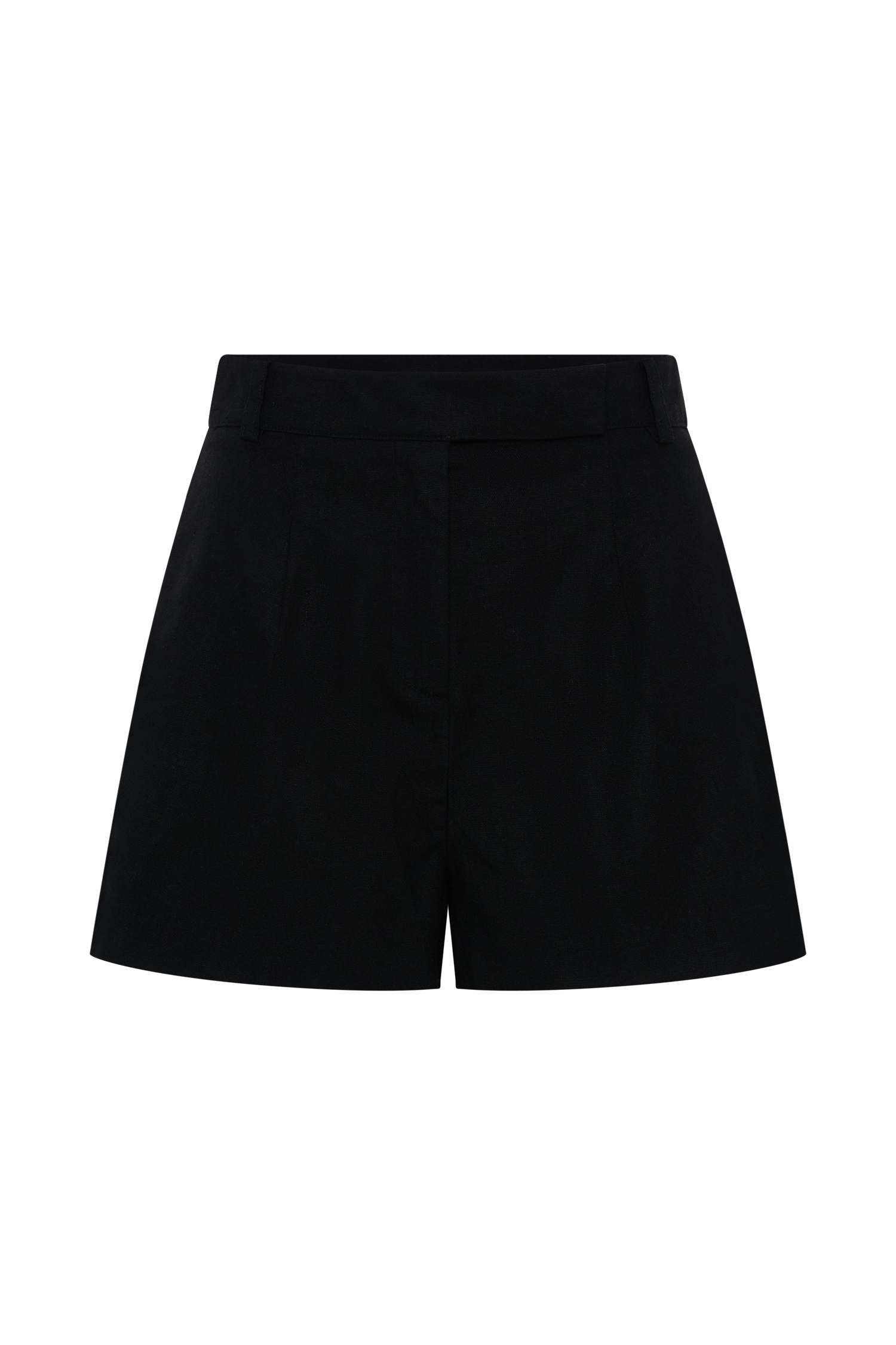 Massima Linen Shorts - Black #7