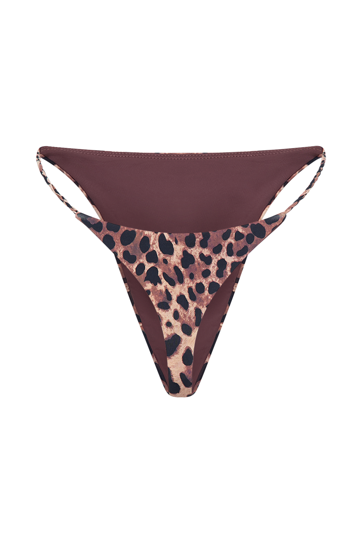Melika Braided Bikini Bottoms - Leopard Print #8