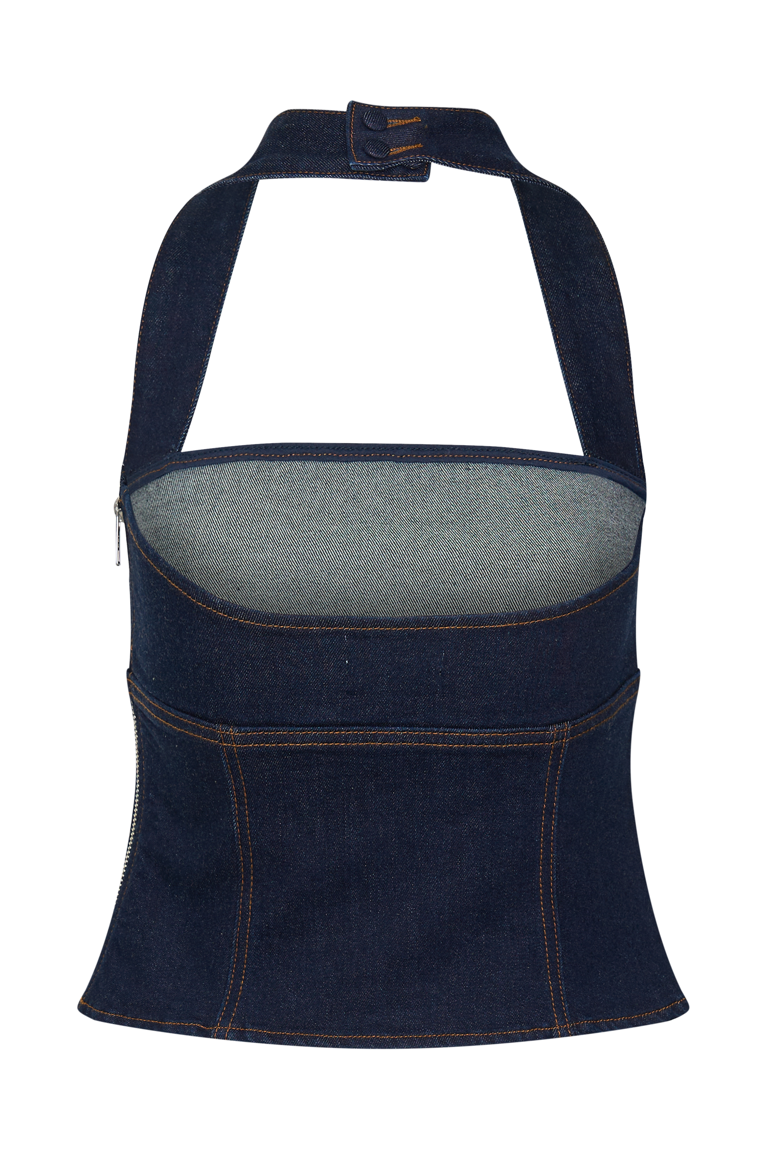 Dayna Denim Halter Top - Indigo Blue #6