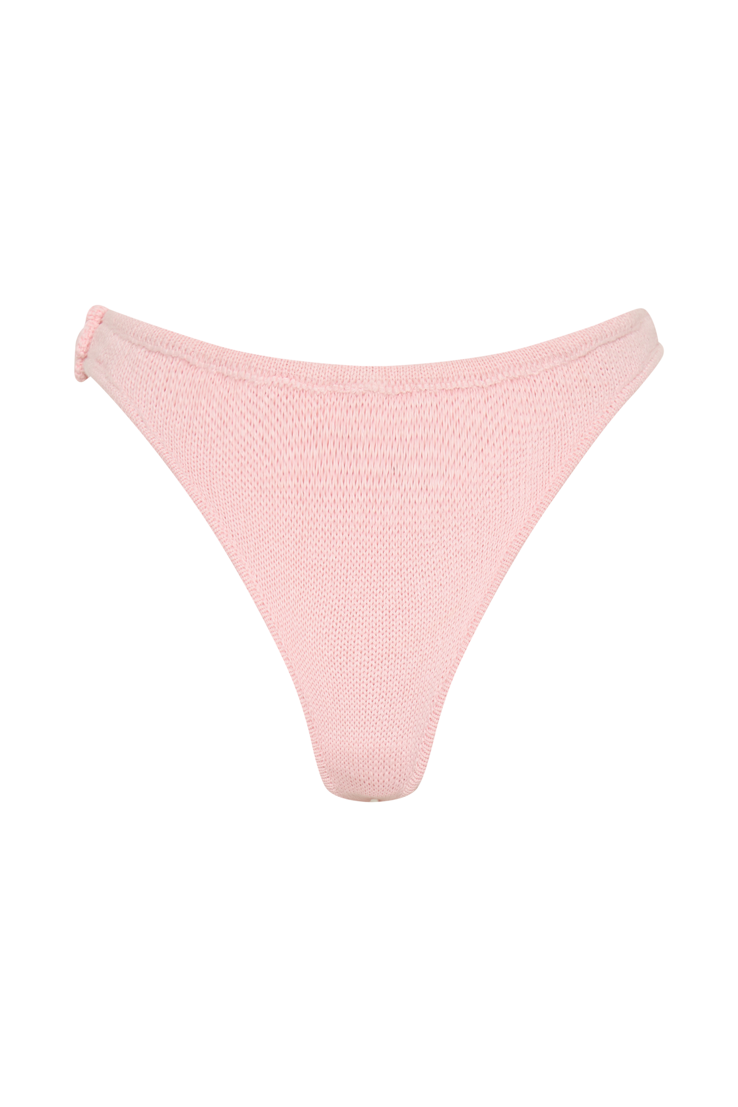 Aesha Floral Crochet Bikini Bottom - Pale Pink