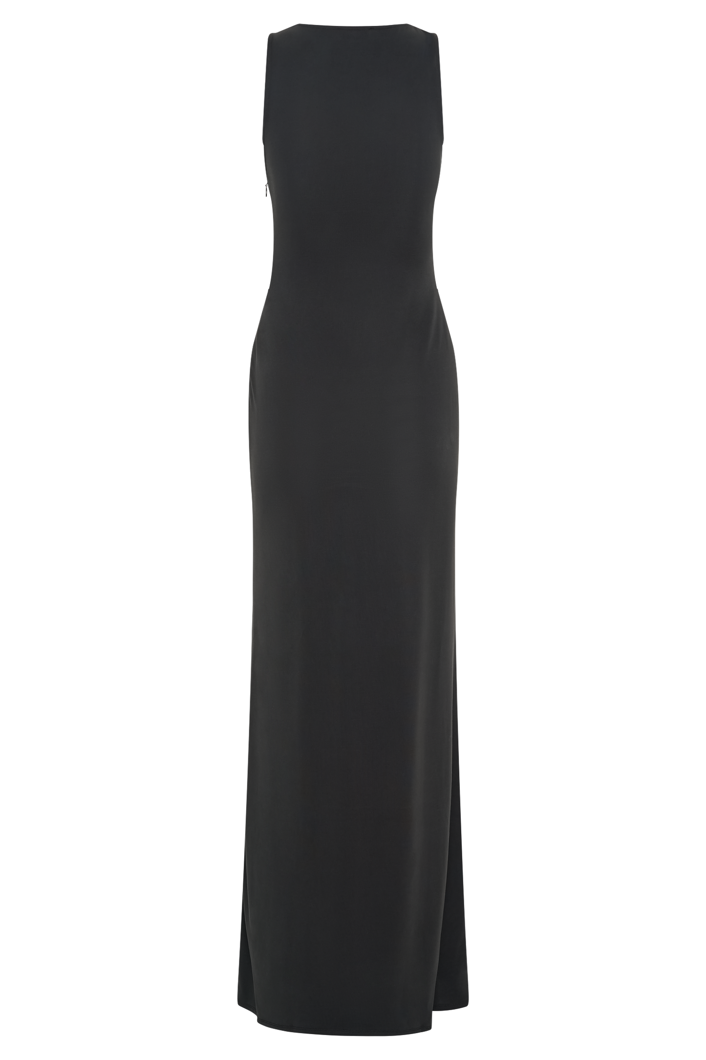 Kassidy Peached Jersey Maxi Dress - Black