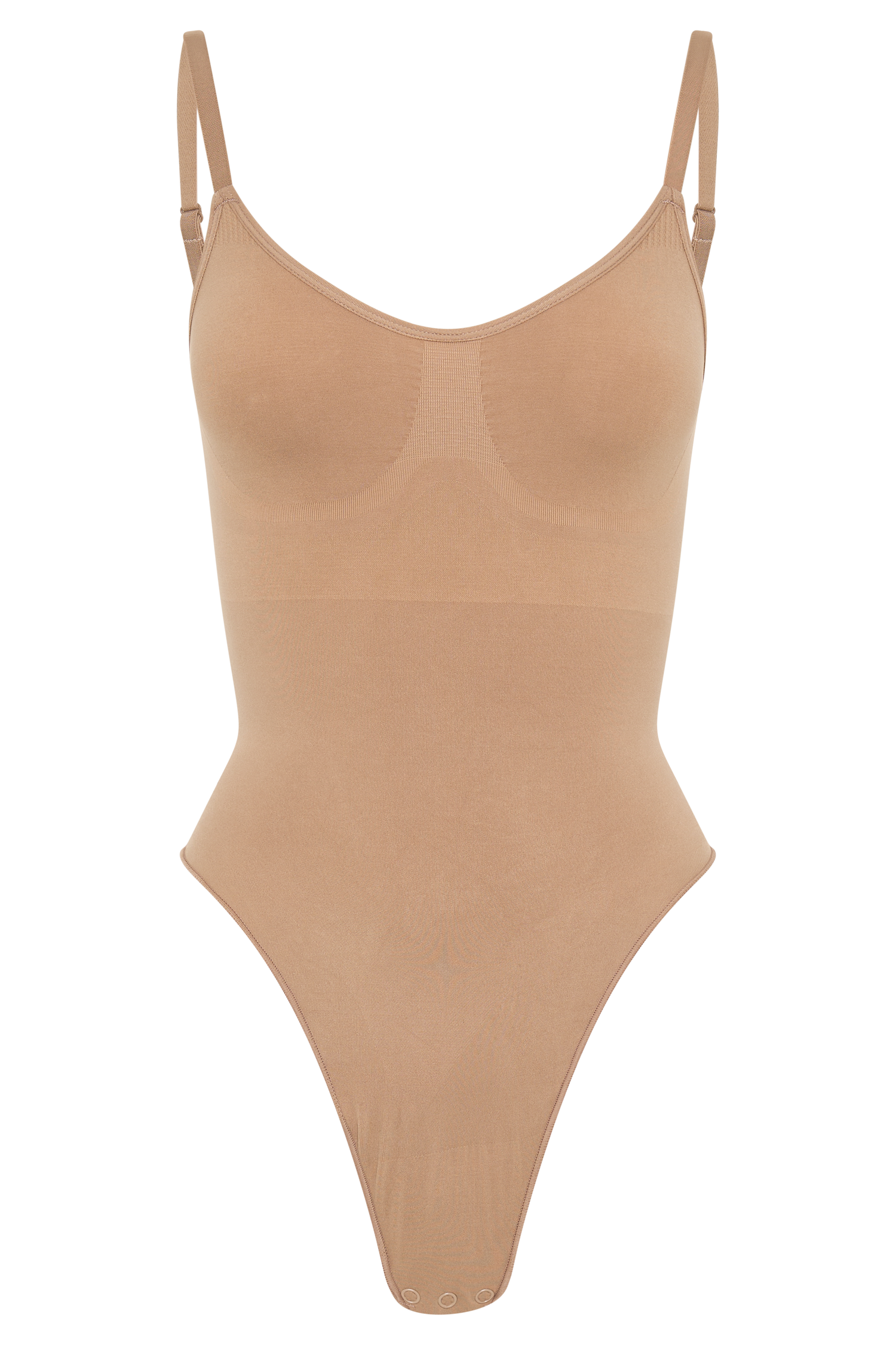 Alyssa Backless Shapewear Bodysuit - Latte #7