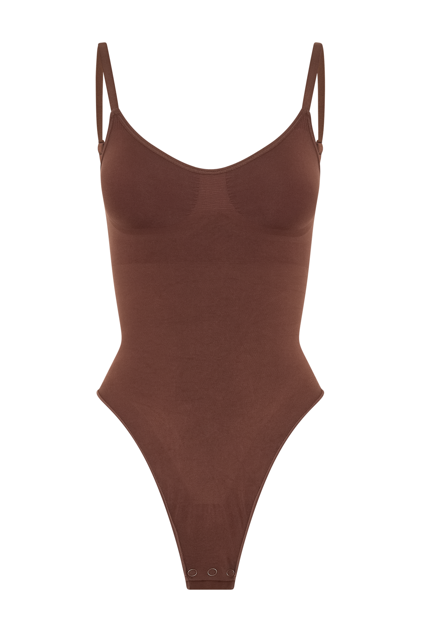 Alyssa Backless Shapewear Bodysuit - Espresso