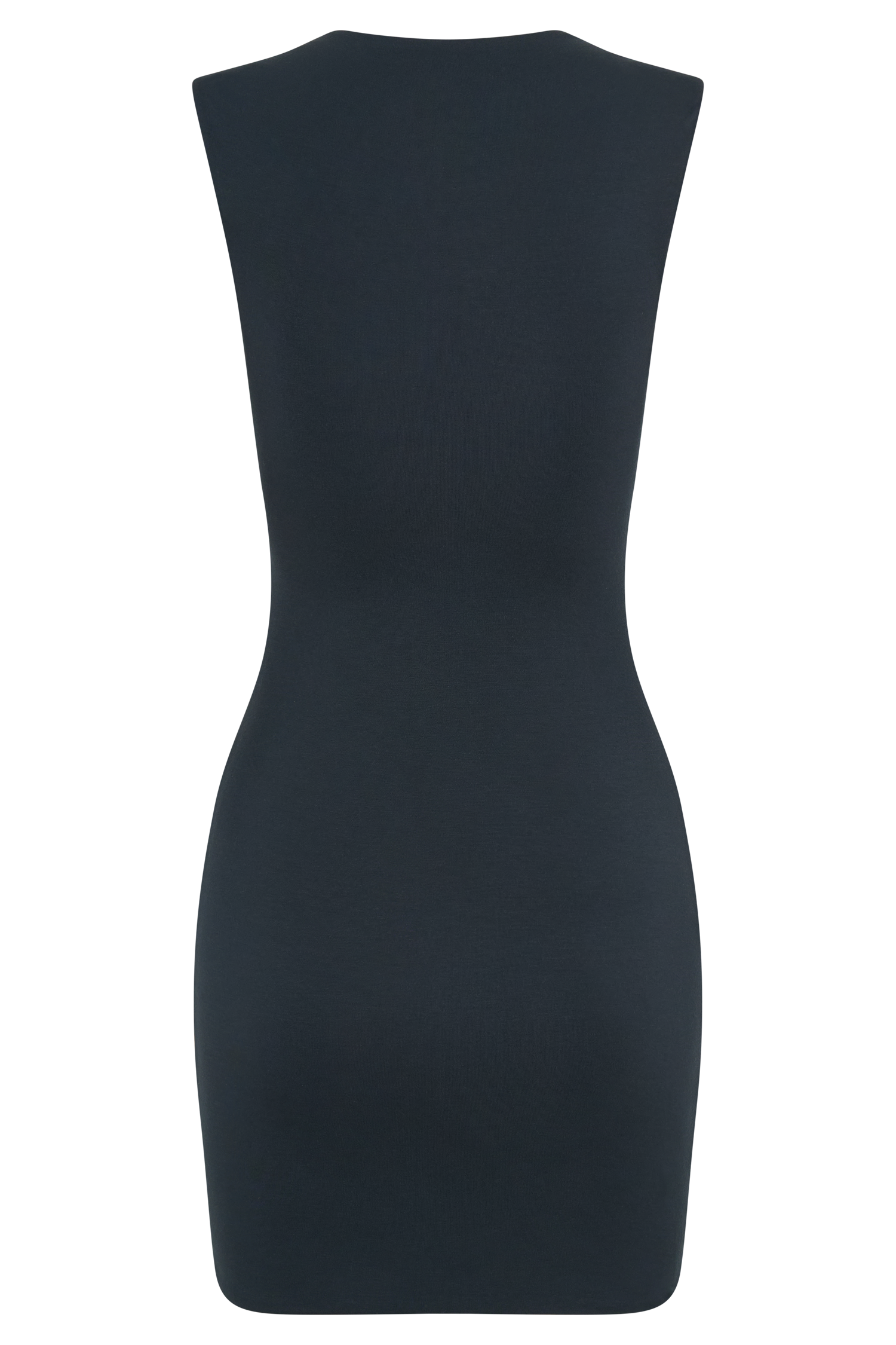 Tatianna Lace Trim Modal Mini Dress - Black #6