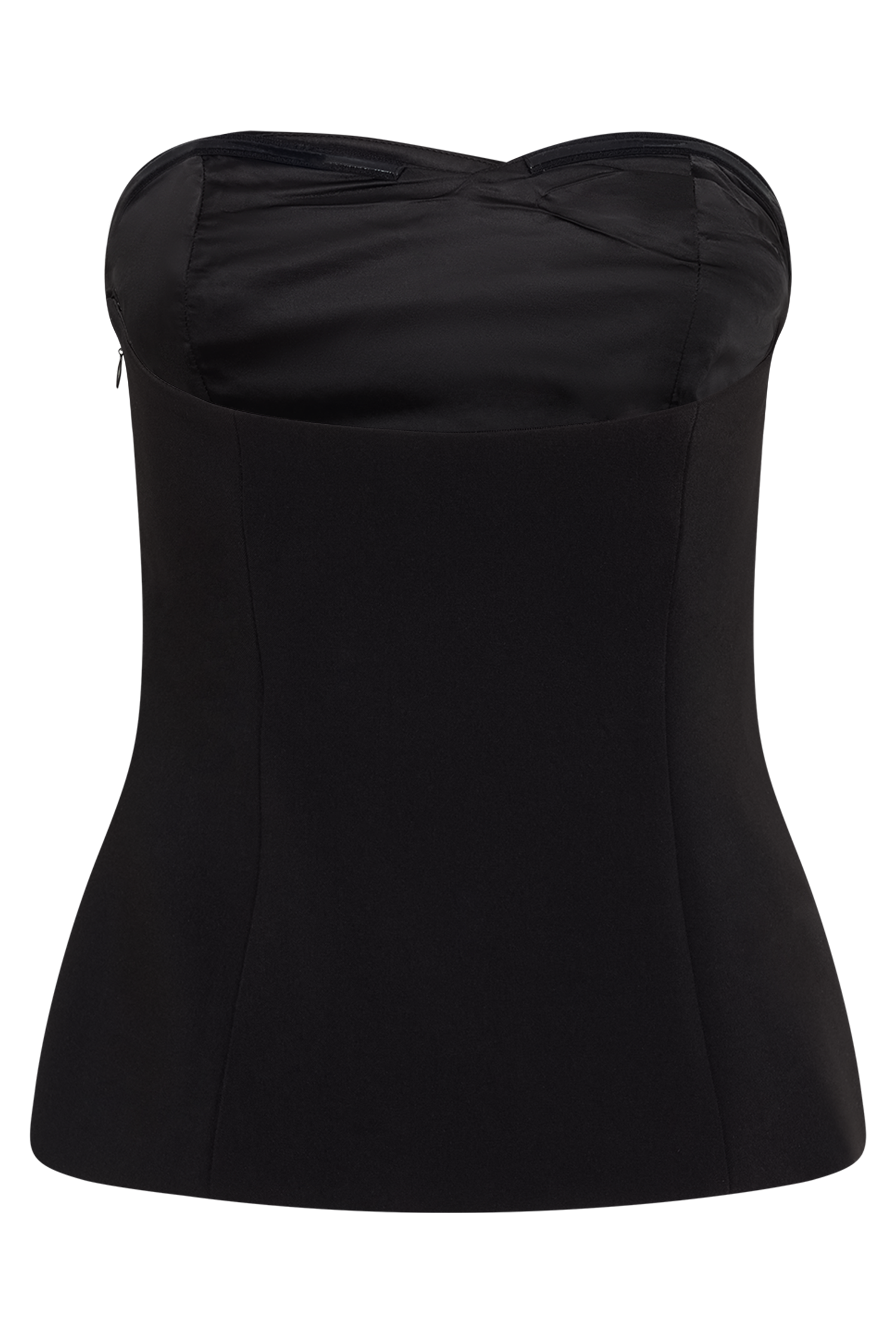 Lindie Strapless Suiting Top - Black #9