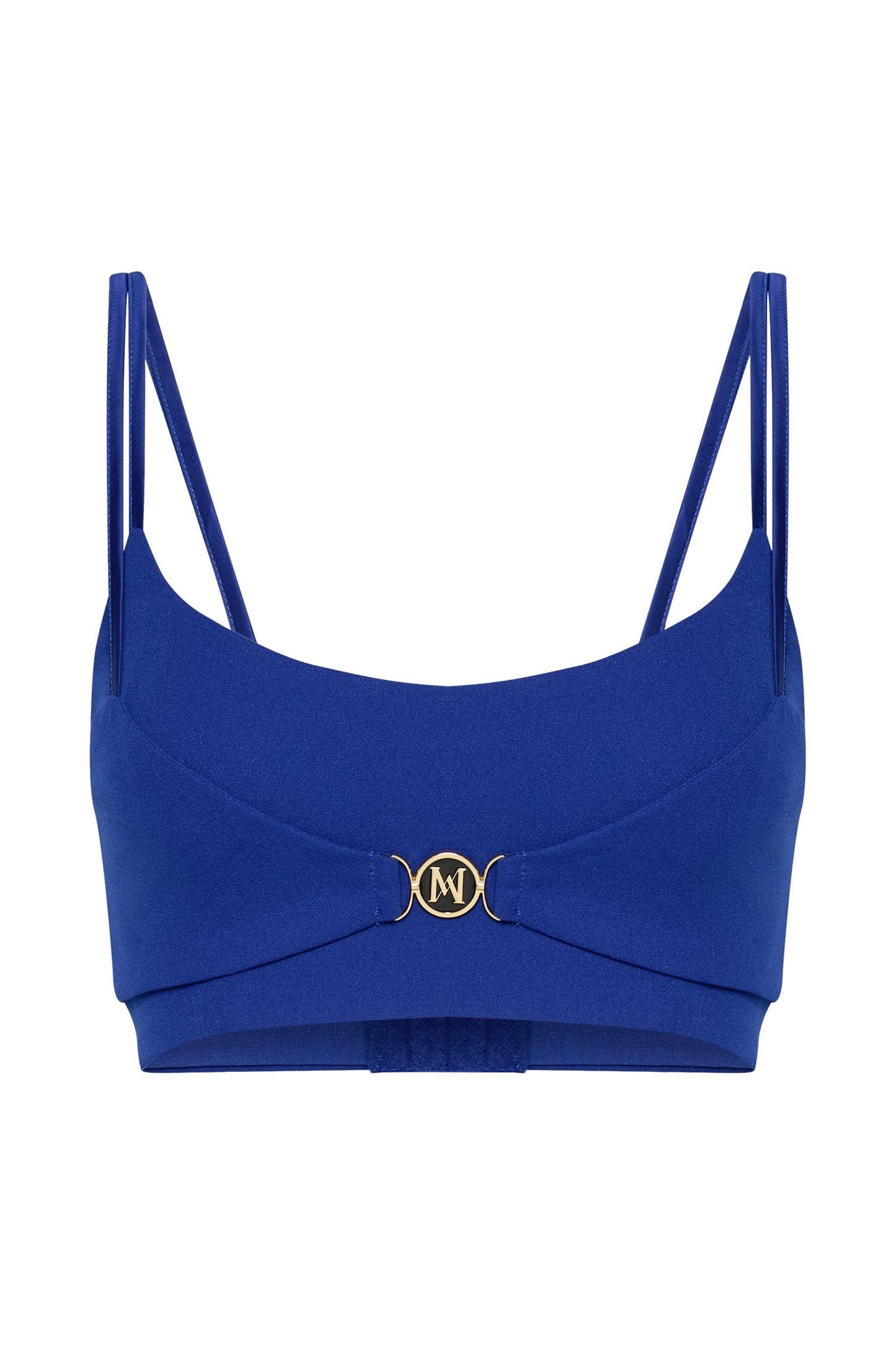 Blythe Double Strap Crop Top - Cobalt Blue