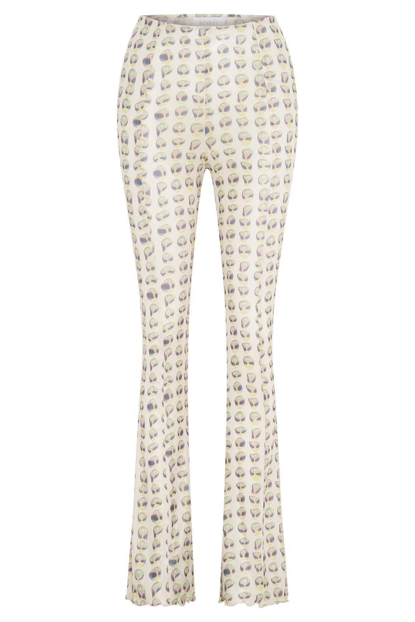 Nora Mesh Straight Leg Pant - Alien Print