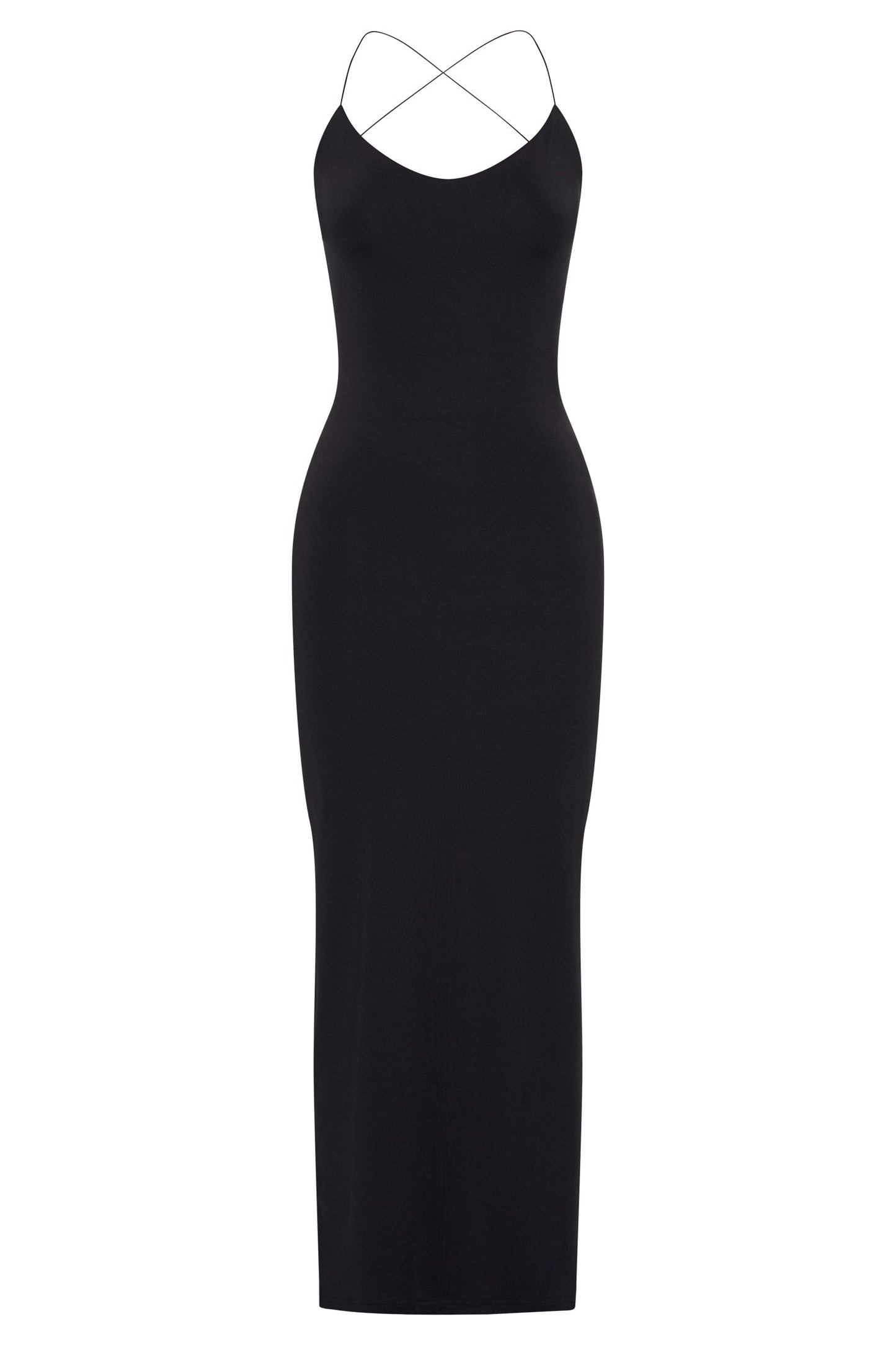 Sabine Backless Maxi Dress - Black