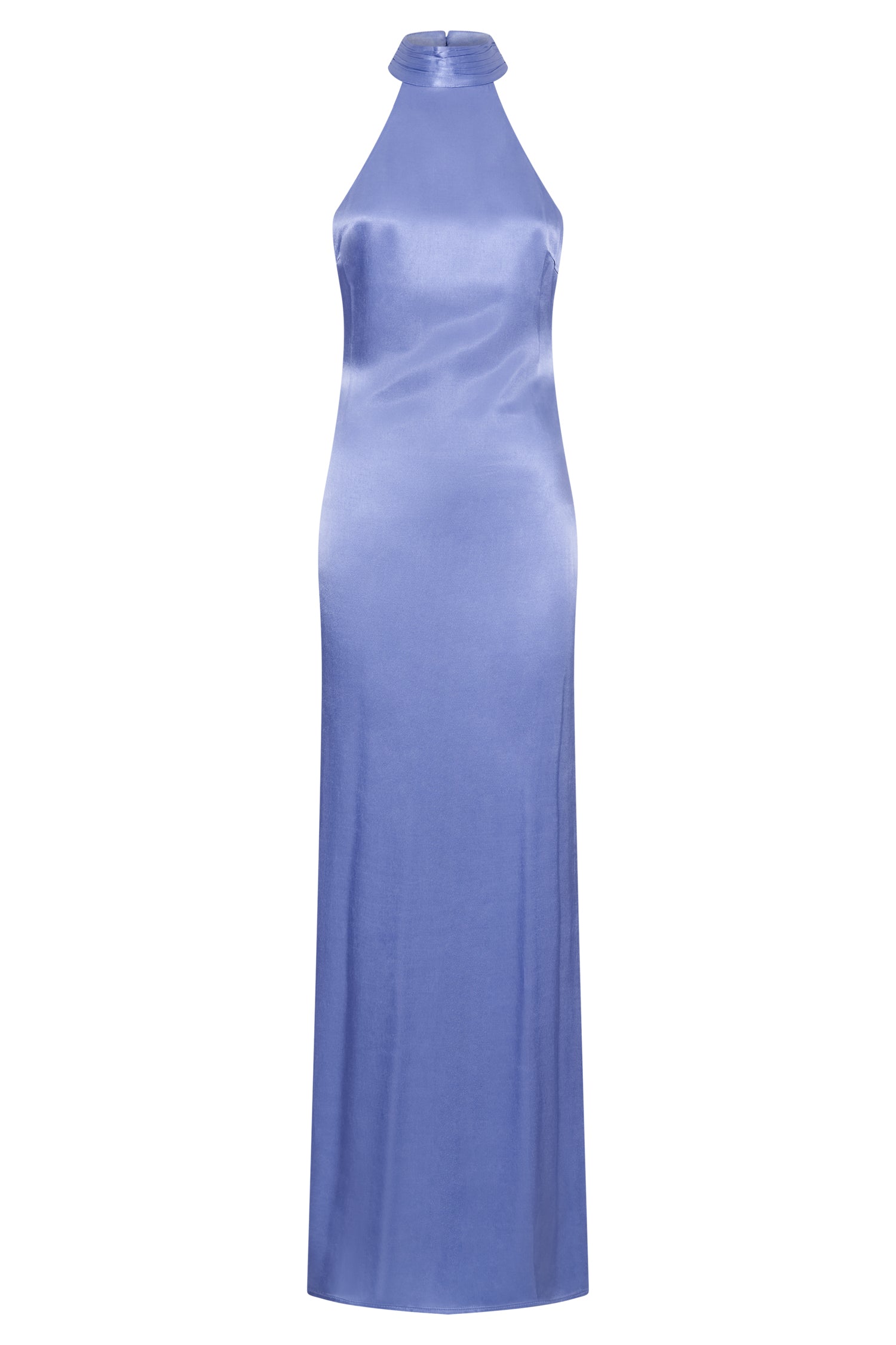 Claire Satin Drape Back Maxi Dress - Lavender #10