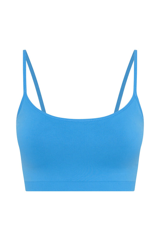 Lanie Scoop Neck Tank Top - Blue