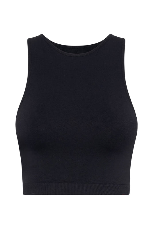 Pippa Racer Tank Top - Black