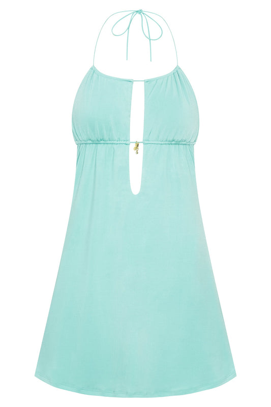 Kehlani Halter Mini Dress - Mint