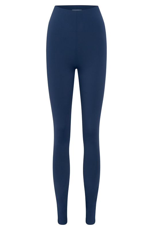 Michelle Side Split Leggings - Midnight Navy