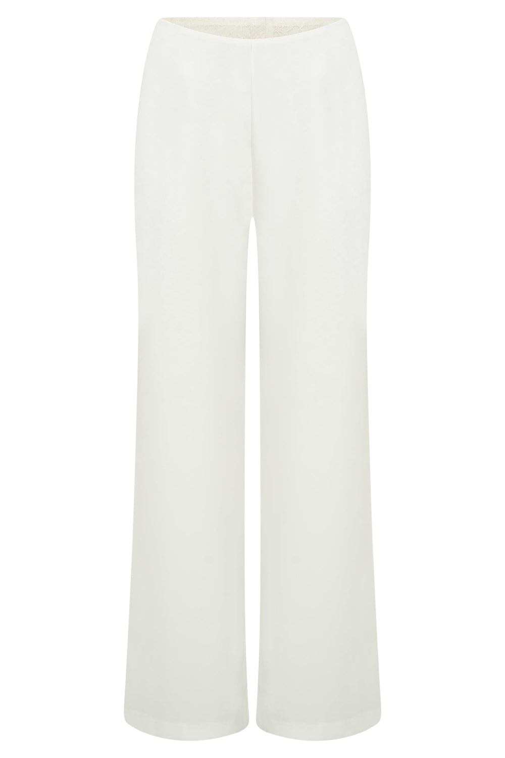 Estee Split Lace Pants - White