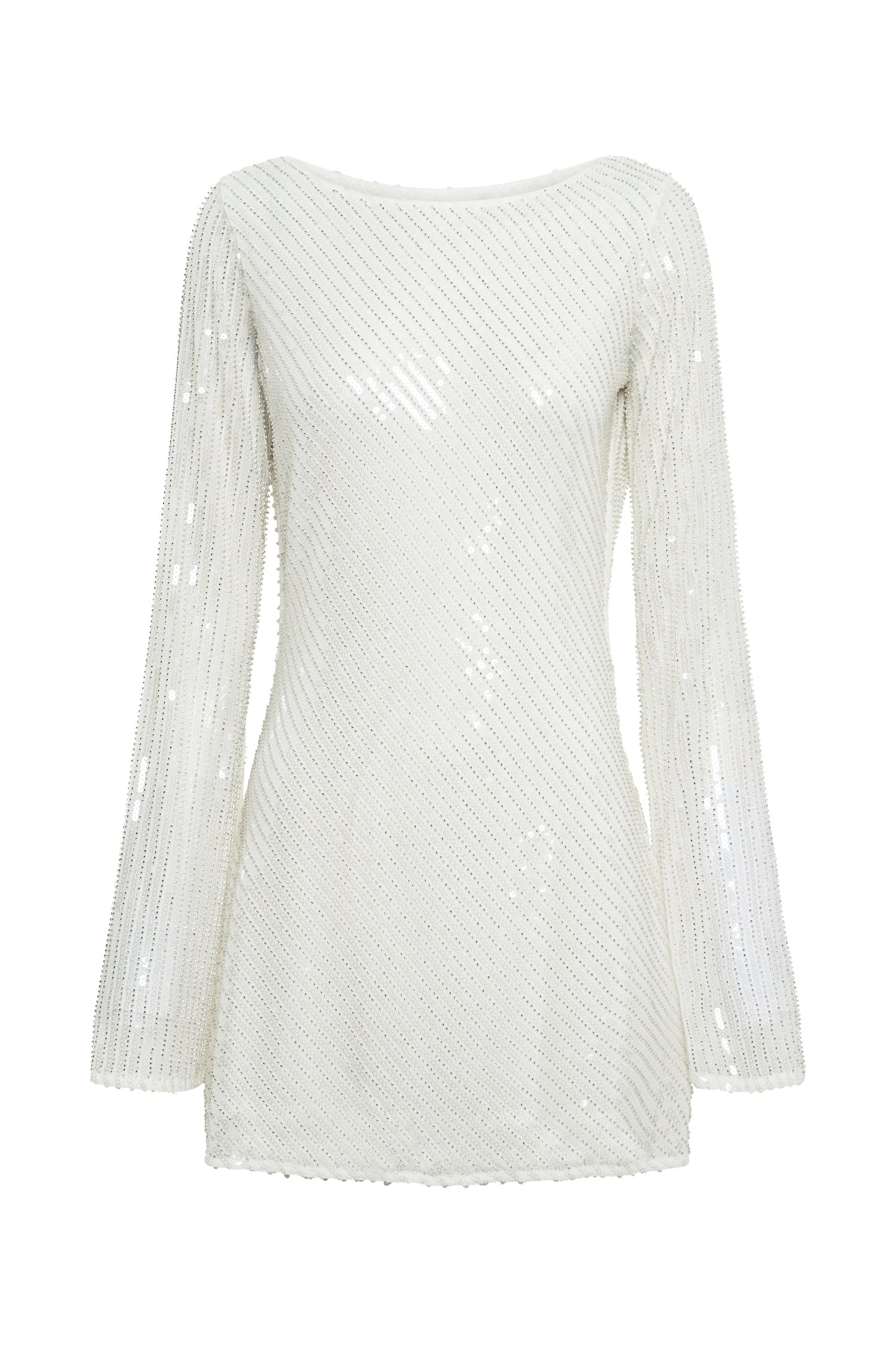 Nala Sequin Mini Dress - White