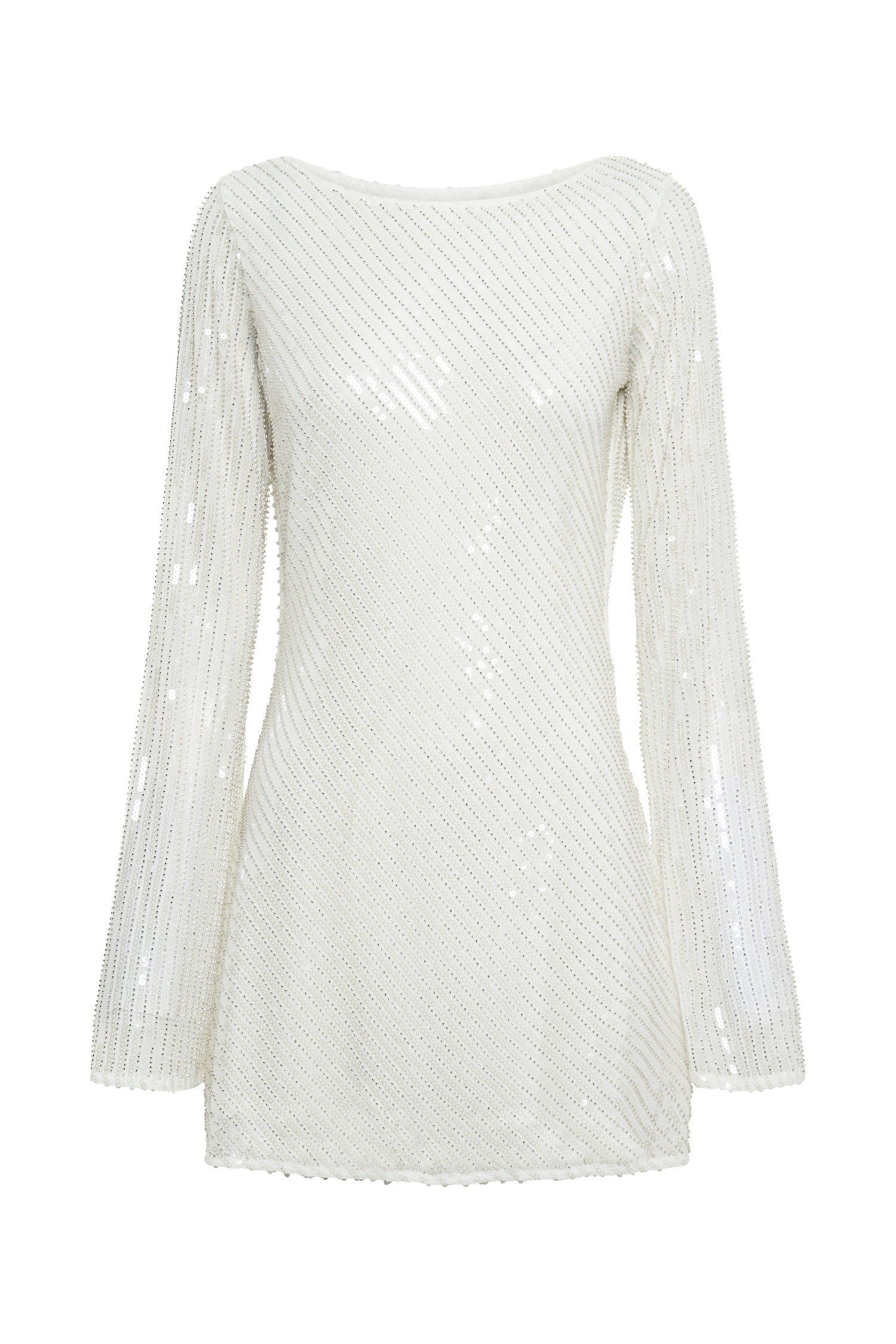 Nala Sequin Mini Dress - White #11