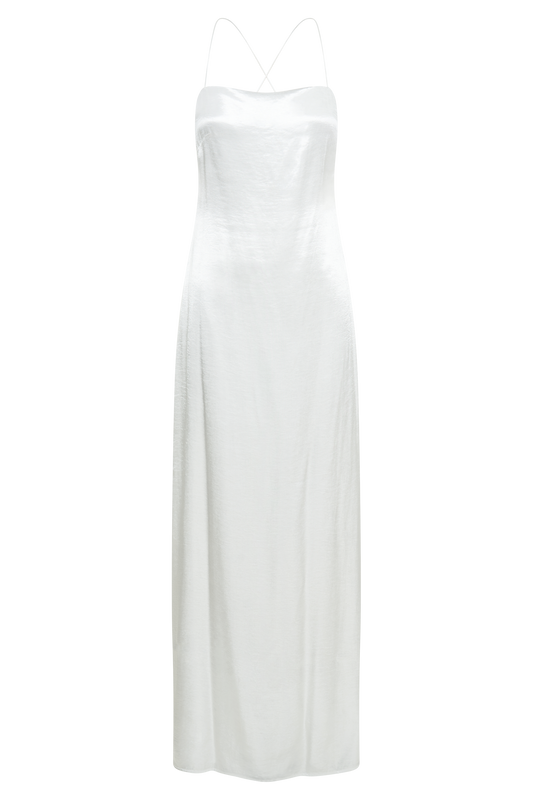 Whitney Wetlook Maxi Dress - White