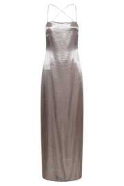 Whitney Wetlook Maxi Dress - Bronze