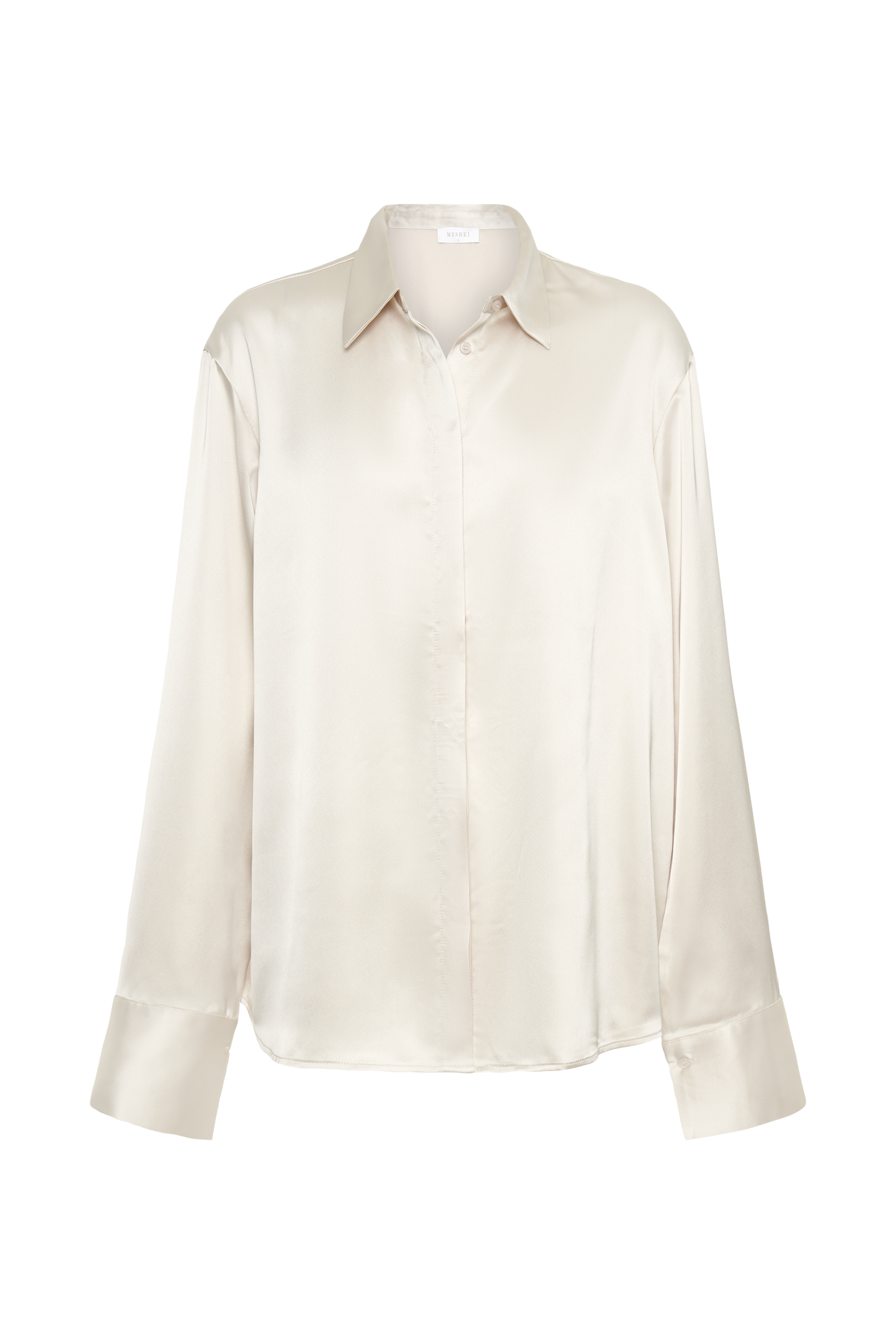 Nori Satin Shirt - Ivory