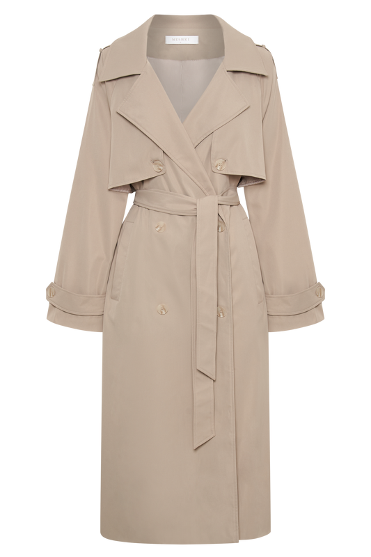 Andreas Oversized Trench Coat - Beige