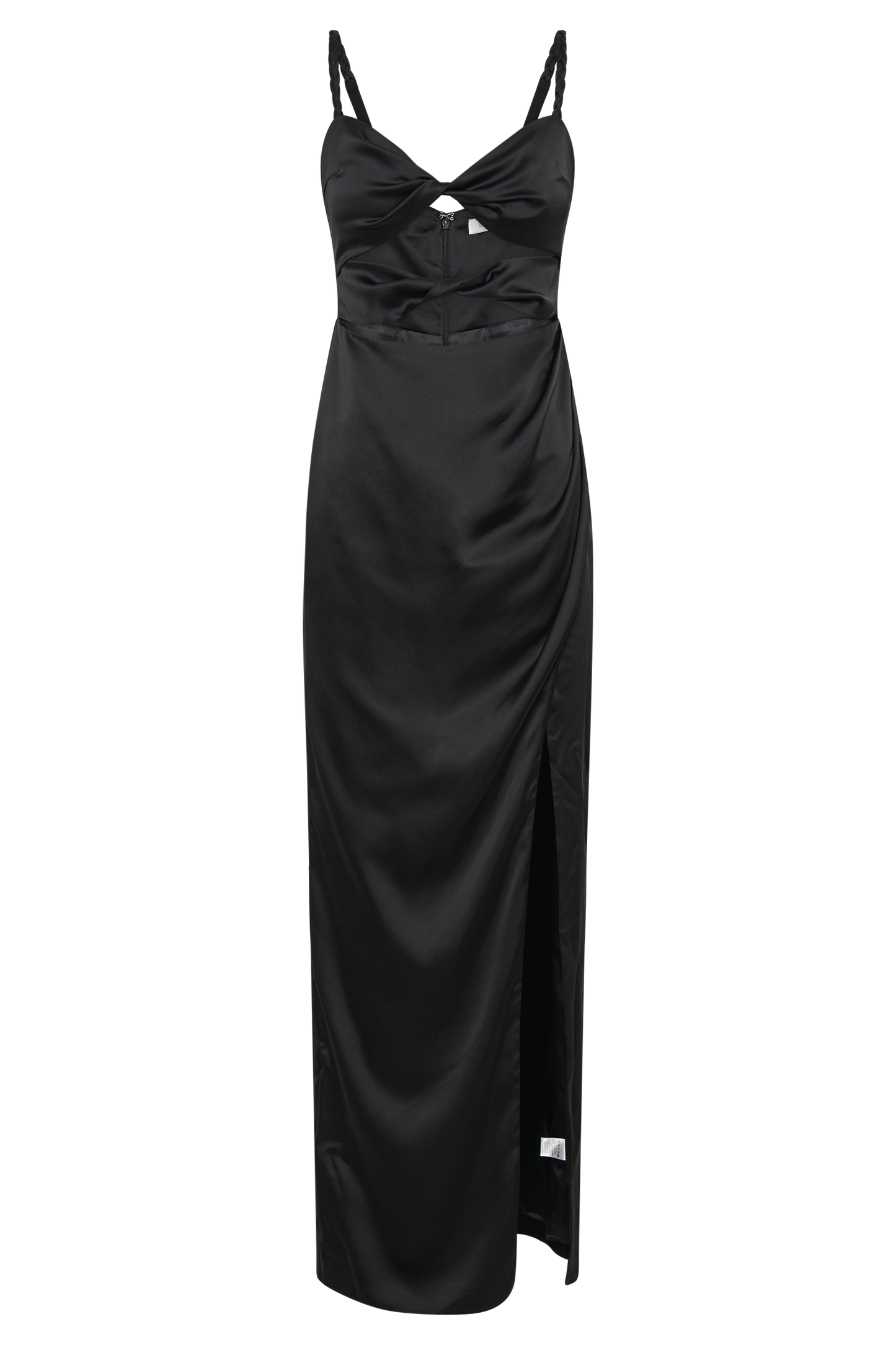 Cleo Satin Dress - Black