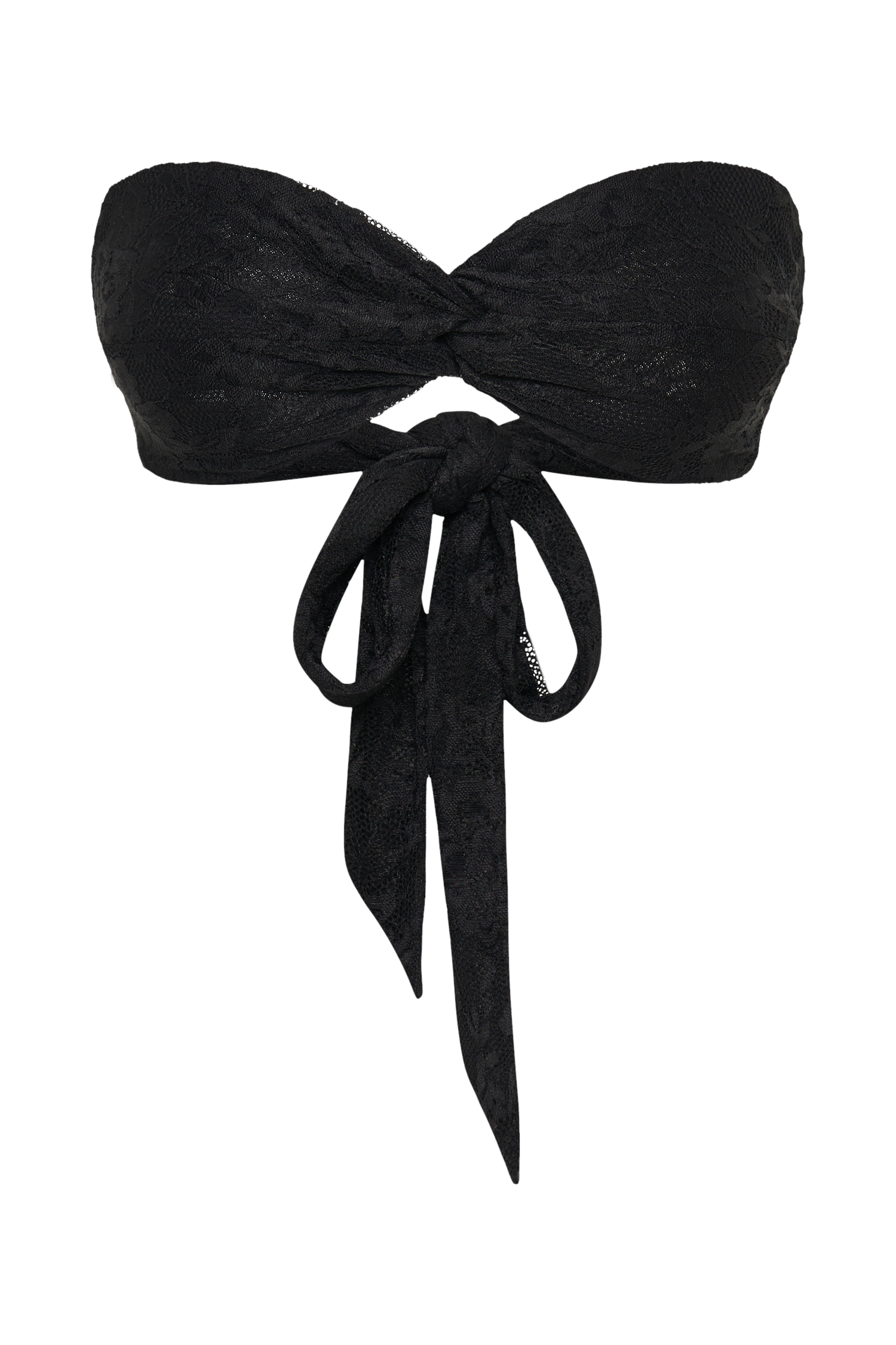 Mia Strapless Twist Top - Black #11