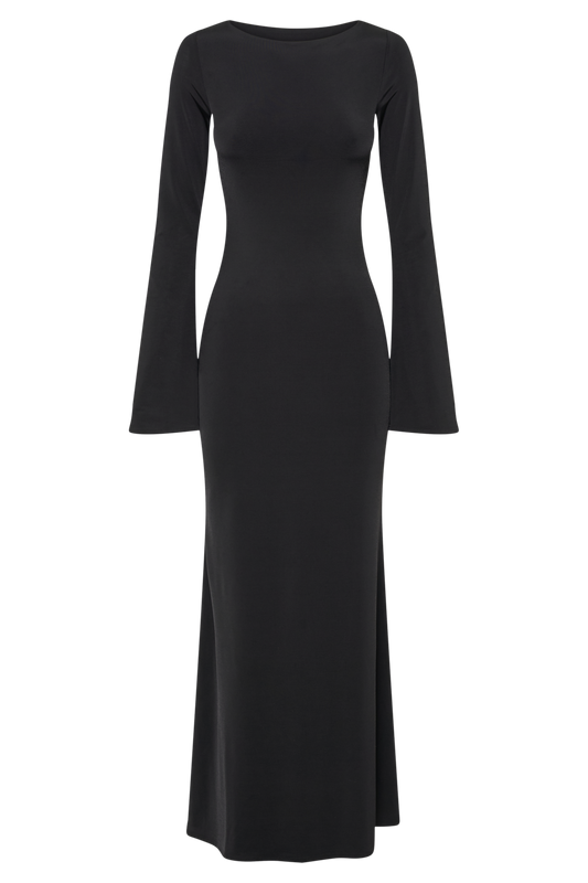 Black maxi dress in store best sale