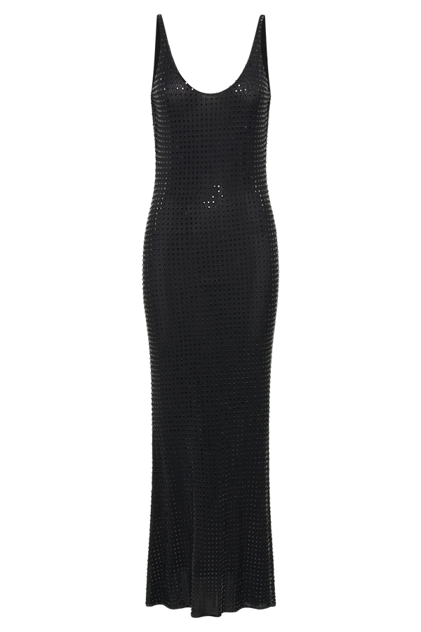 Tierra Sequin Maxi Dress - Black - MESHKI U.S