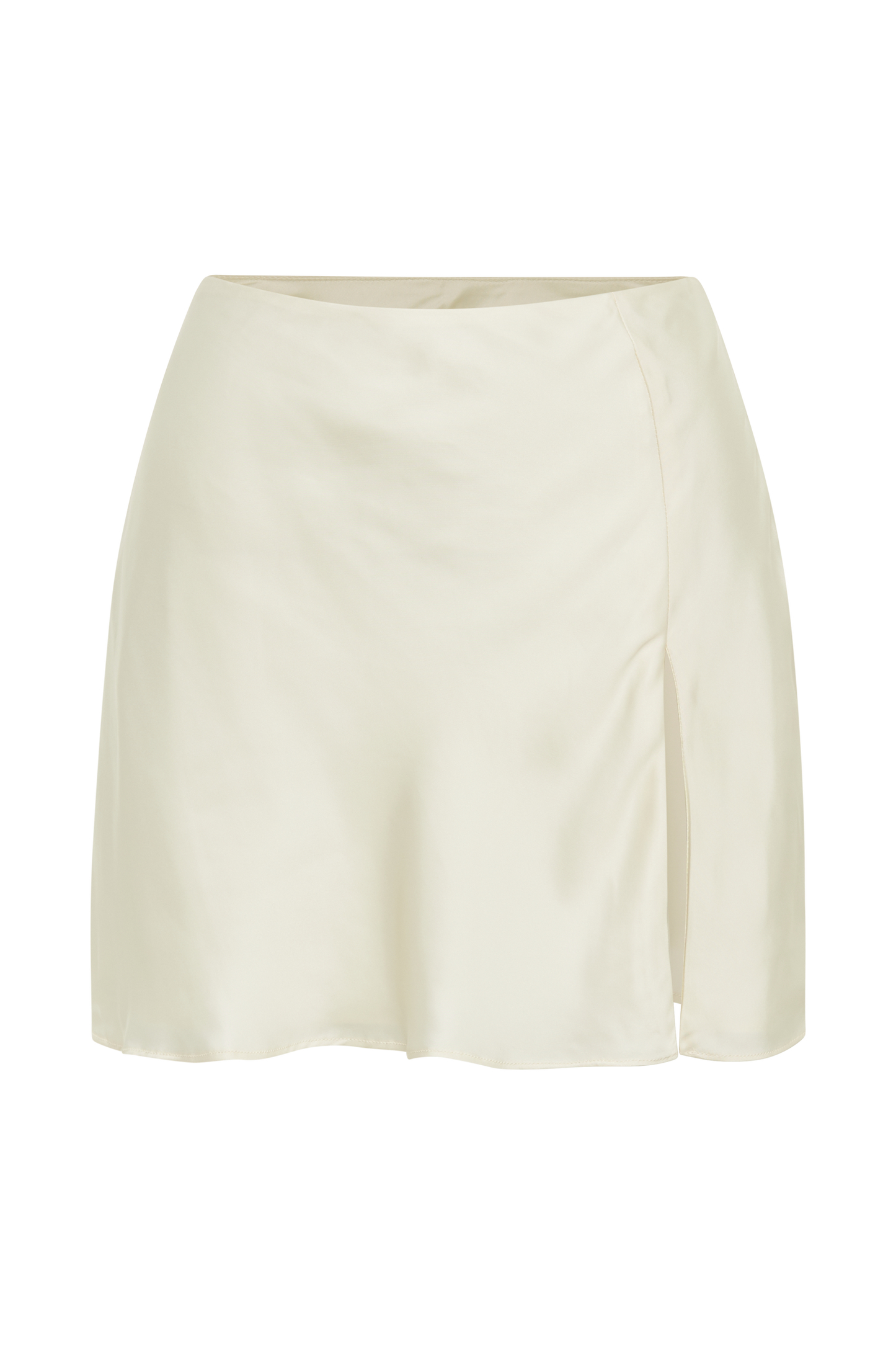 Hartley Satin Mini Skirt - Ivory