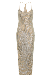 Tierra Sequin Maxi Dress - Silver