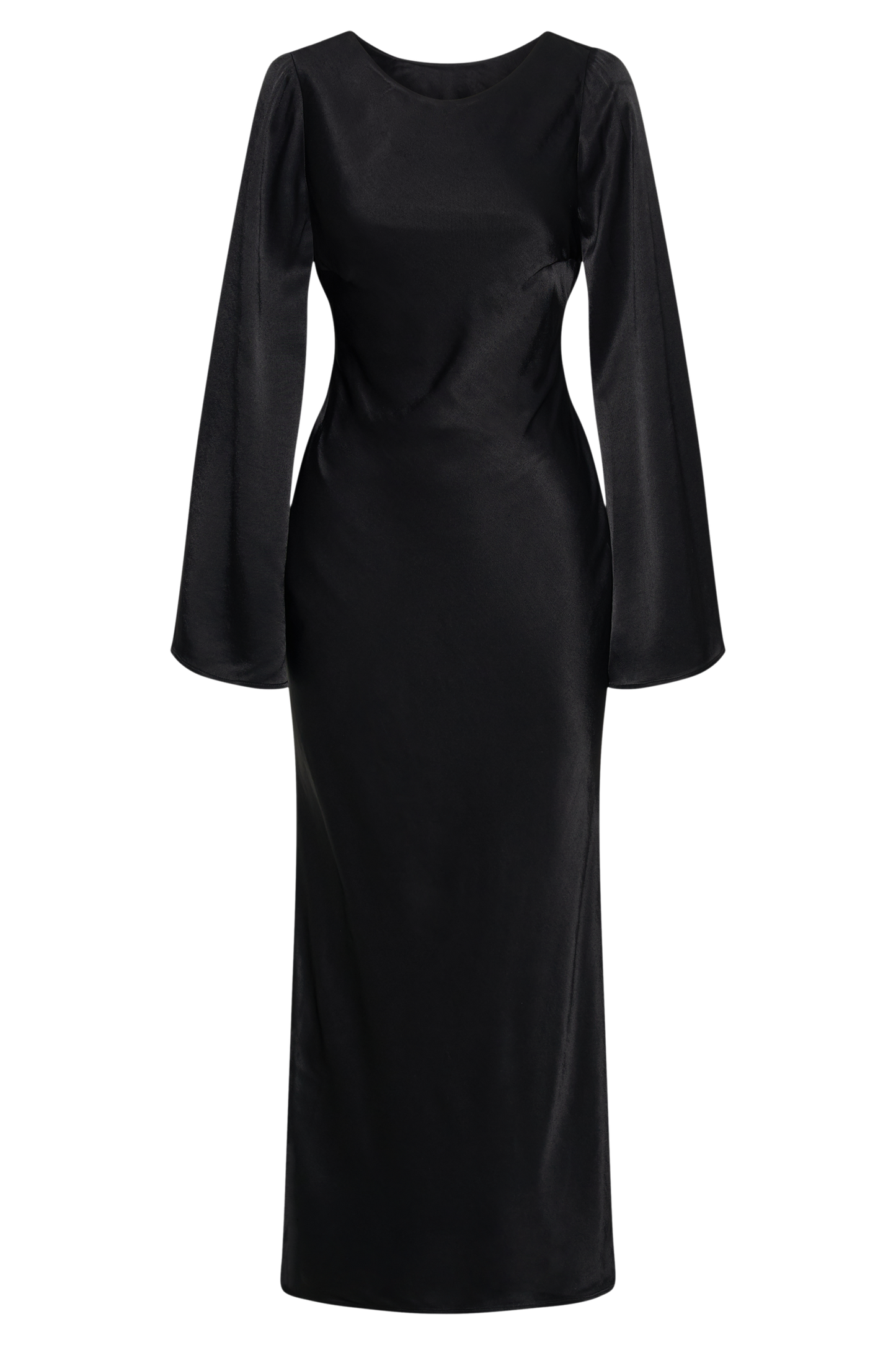 Fernanda Long Sleeve Maxi Dress - Black