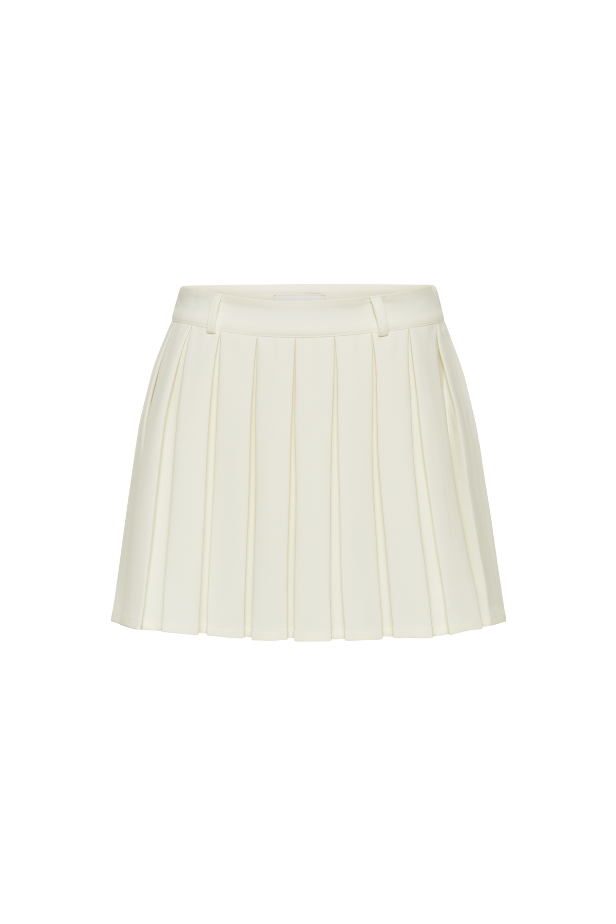 Mura Pleated Mini Skirt - Ivory #9