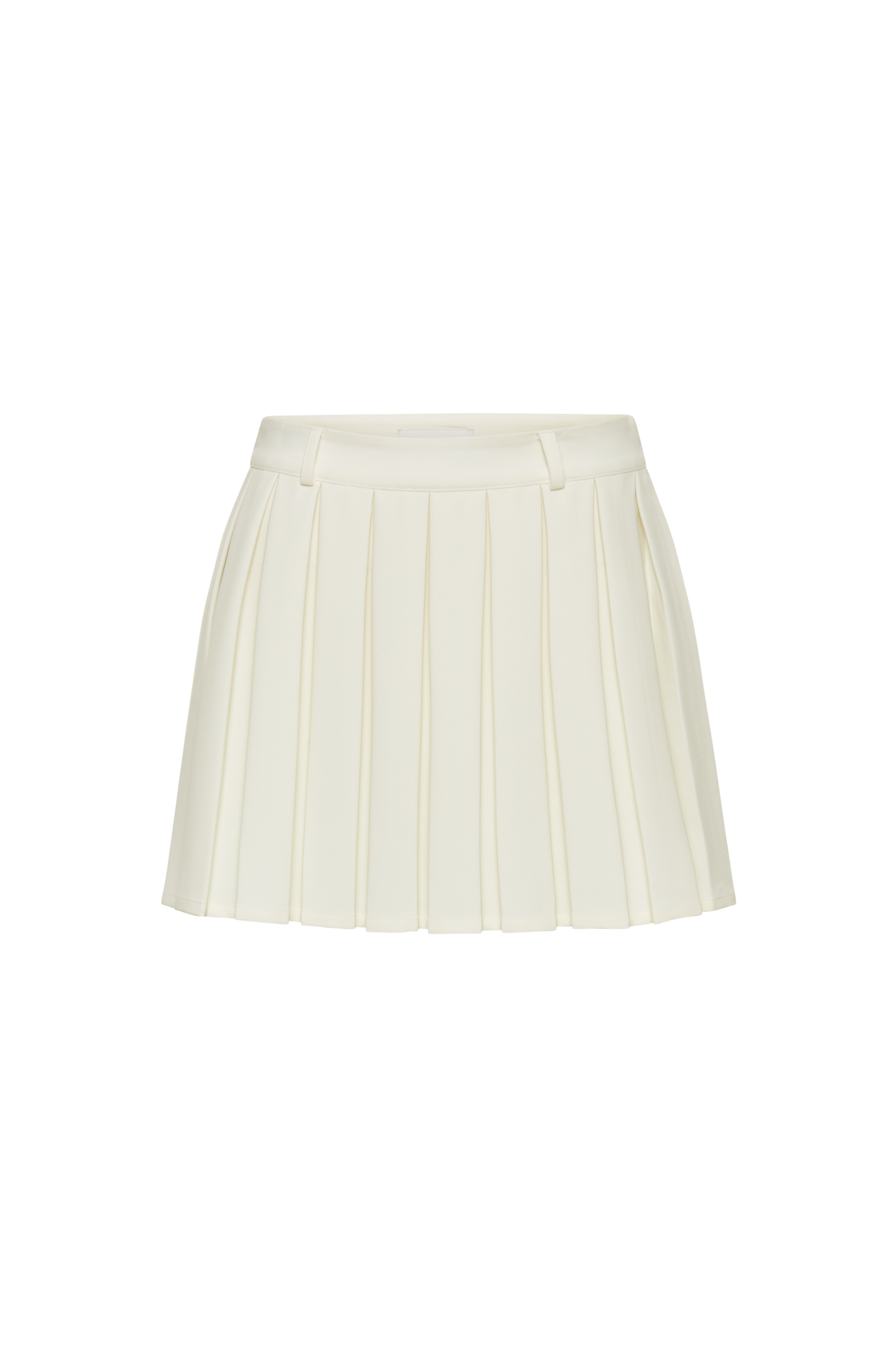 Mura Pleated Mini Skirt - Ivory #9
