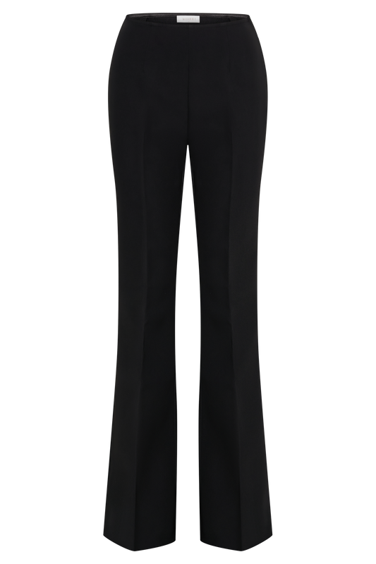 Loretta Fit & Flare Tailored Pant - Black