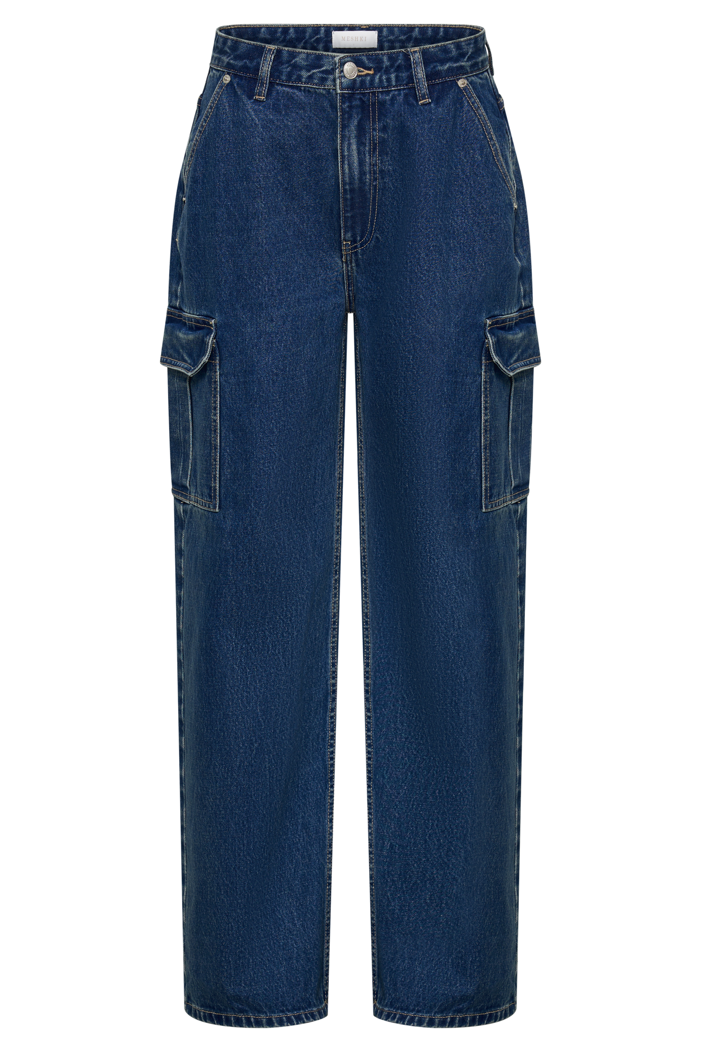 Jagger Mid Rise Oversized Denim Jean - Dark Blue