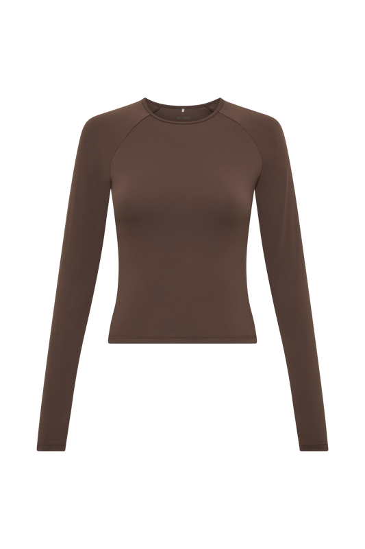 Venus Long Sleeve Top - Dark Chocolate