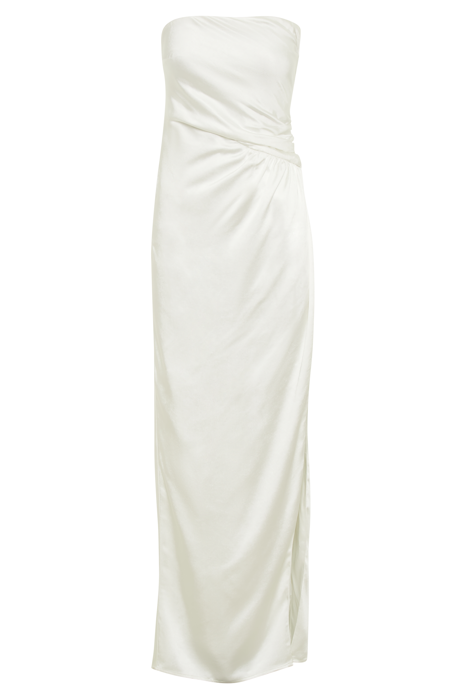 Aminah Draped Strapless Maxi Dress - Ivory #9