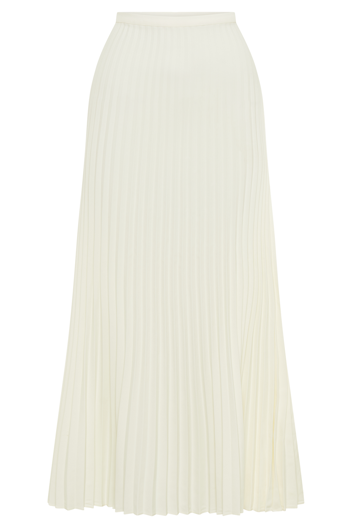 Twyla Pleated Suiting Maxi Skirt - Ivory #8