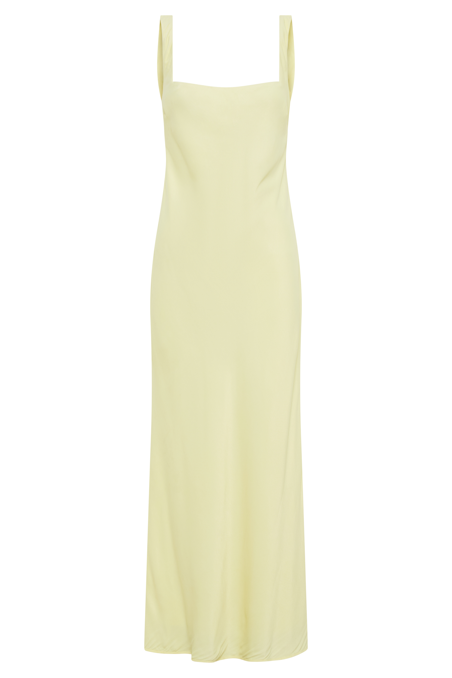 Ensley Satin Maxi Dress - Light Yellow #10