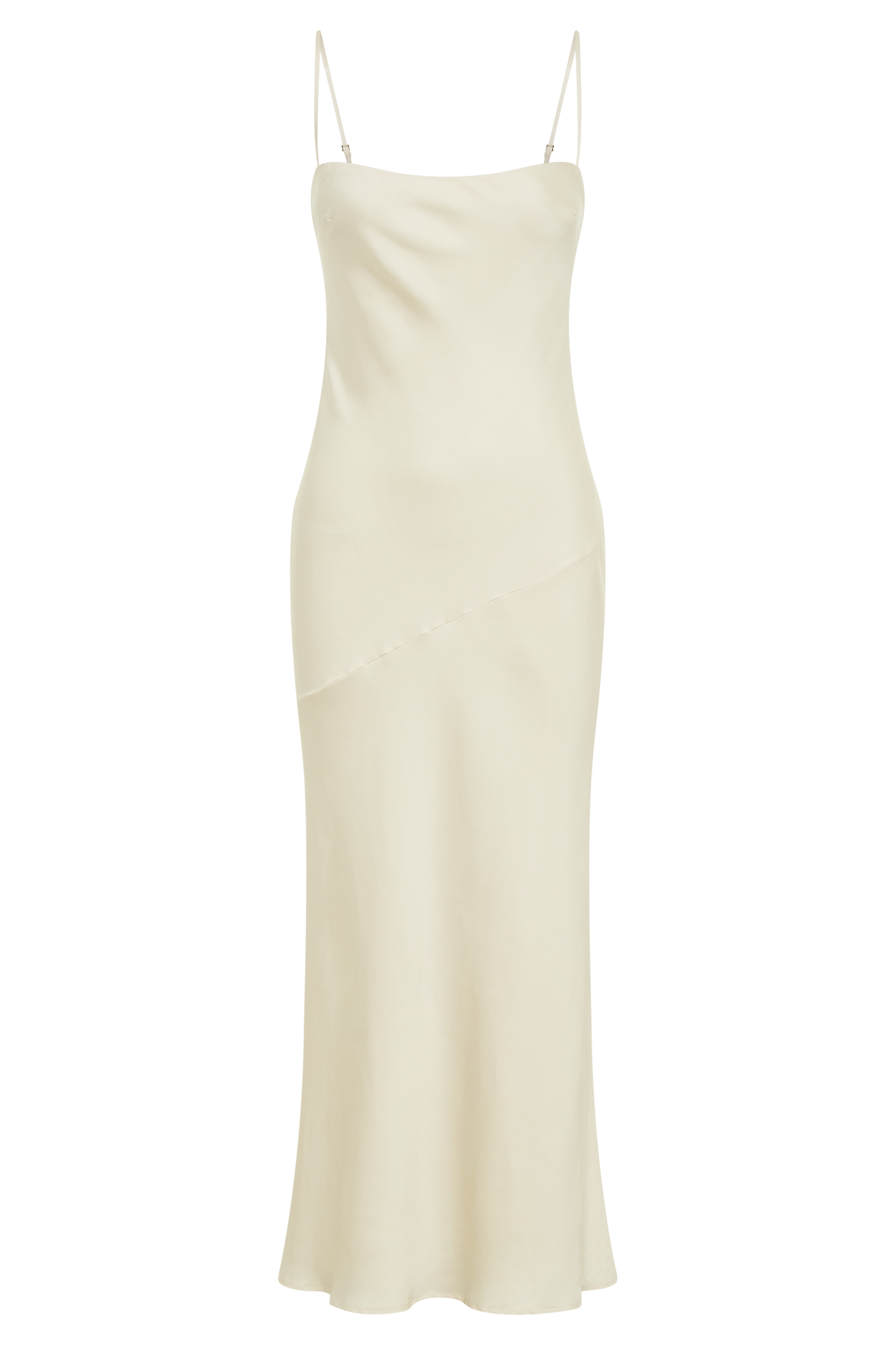 Brynlee Low Back Satin Maxi Dress - Sand