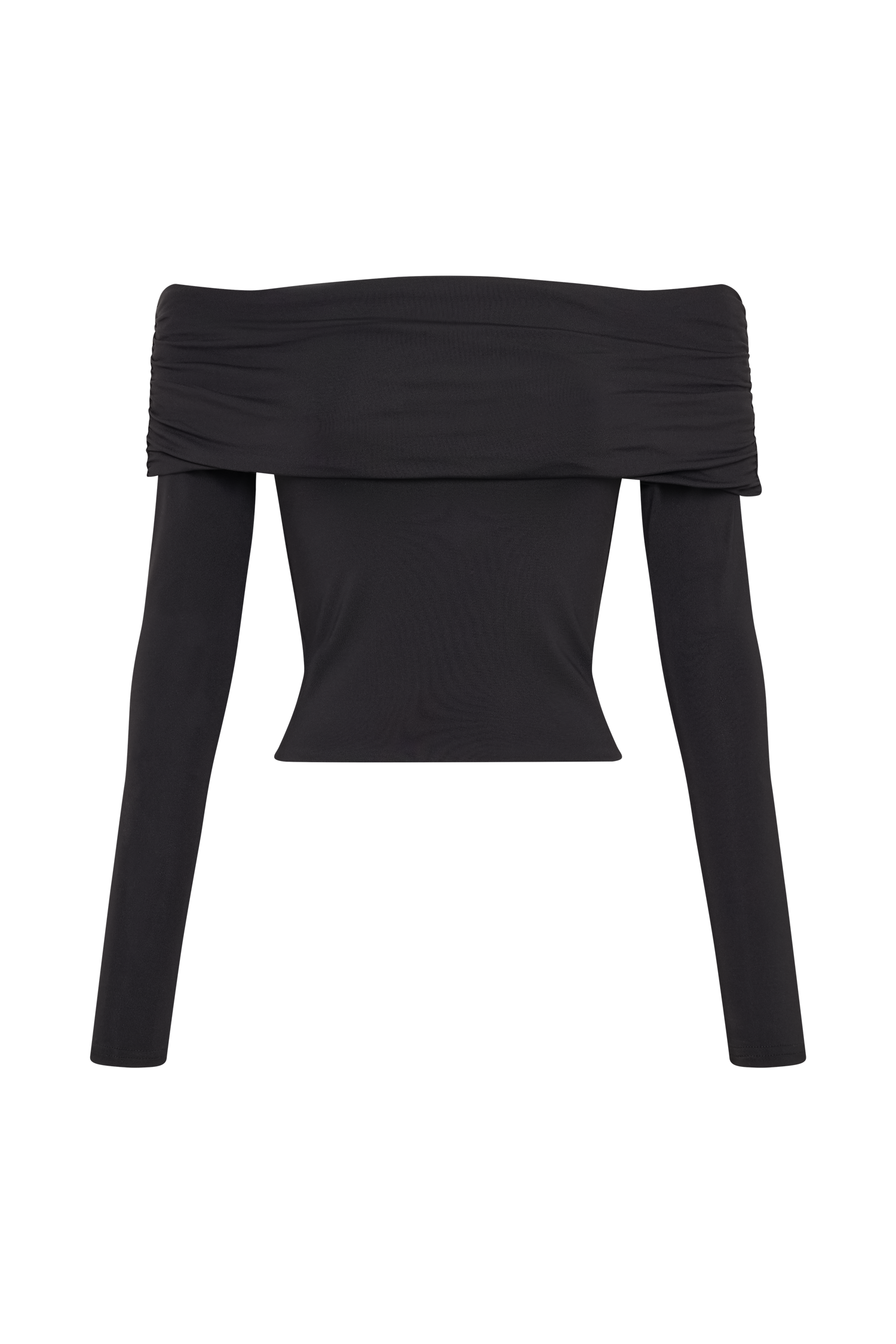 Lucinda Recycled Nylon Off Shoulder Top - Black #6
