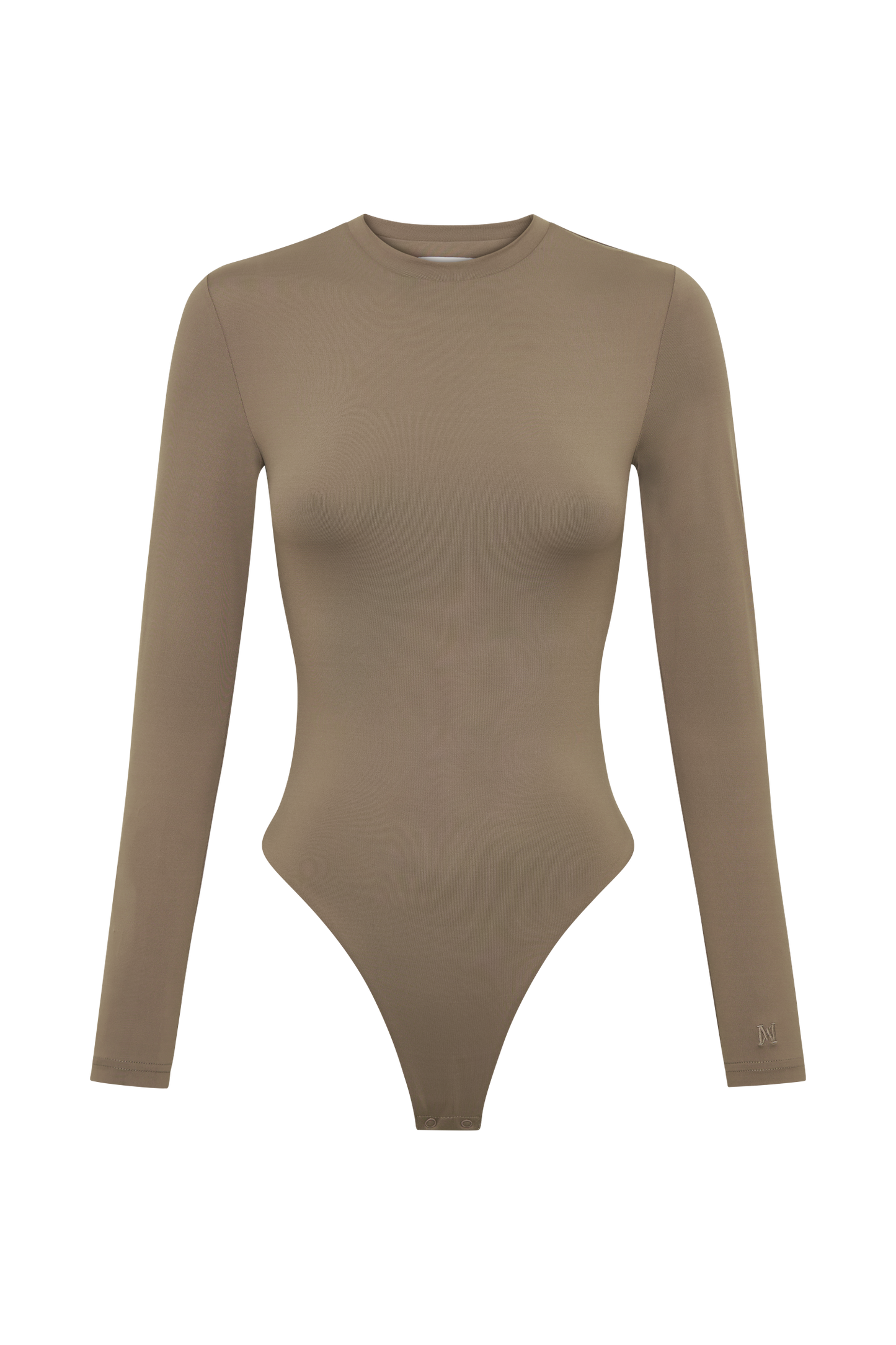 Delilah Long Sleeve Crew Neck Bodysuit - Coco