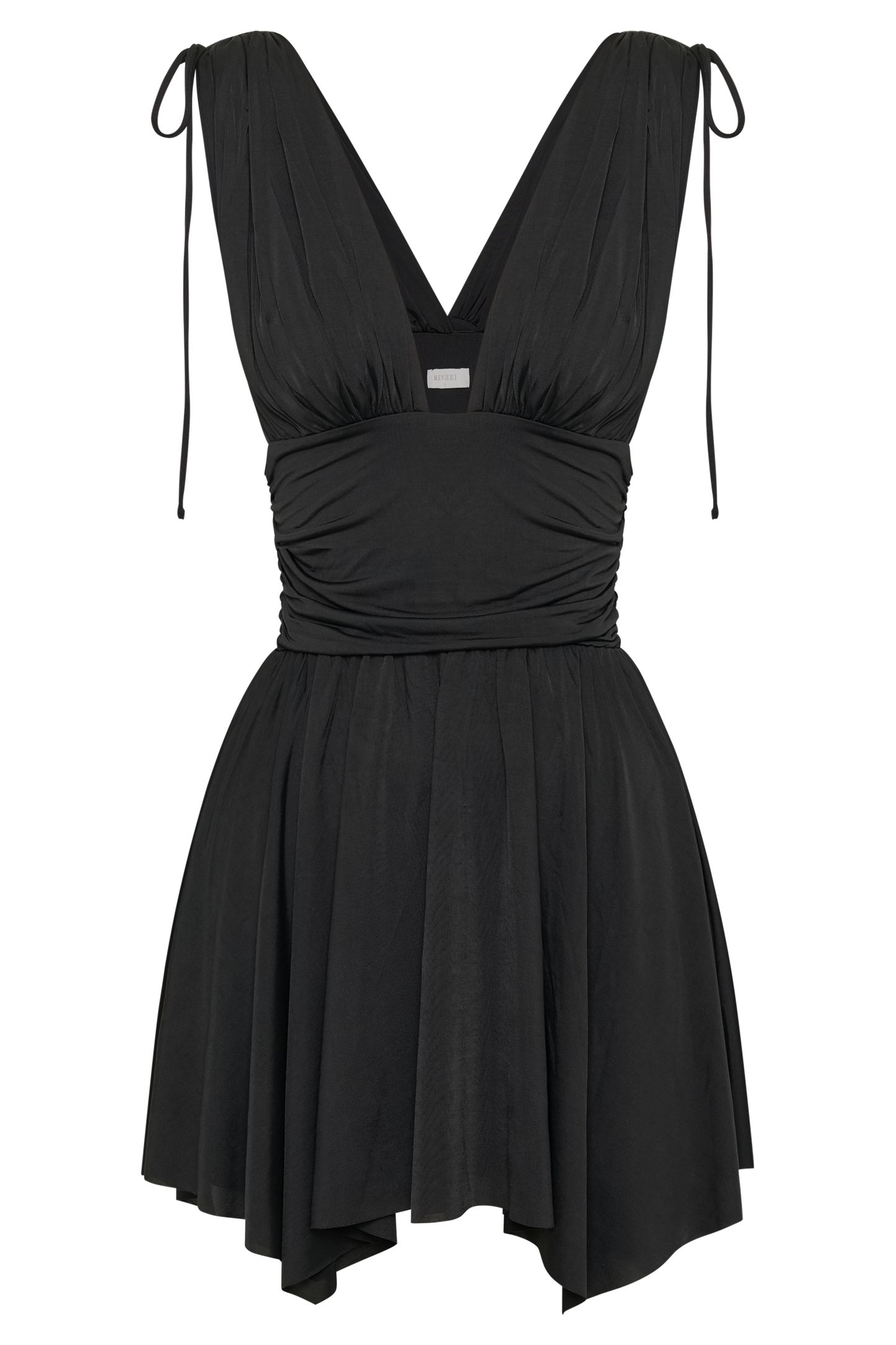 Anya Slinky A-Line Mini Dress - Black