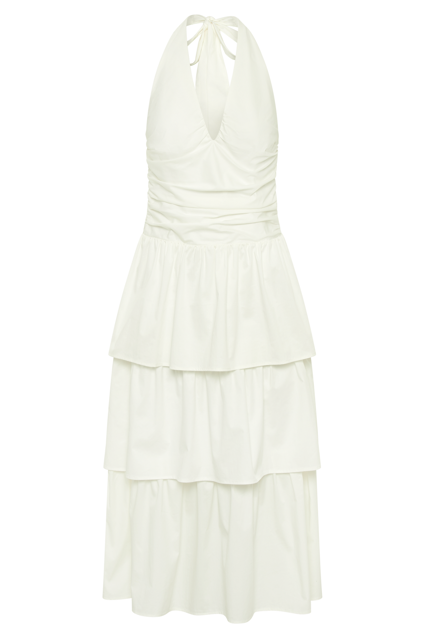 Belinda Tiered Maxi Dress - White